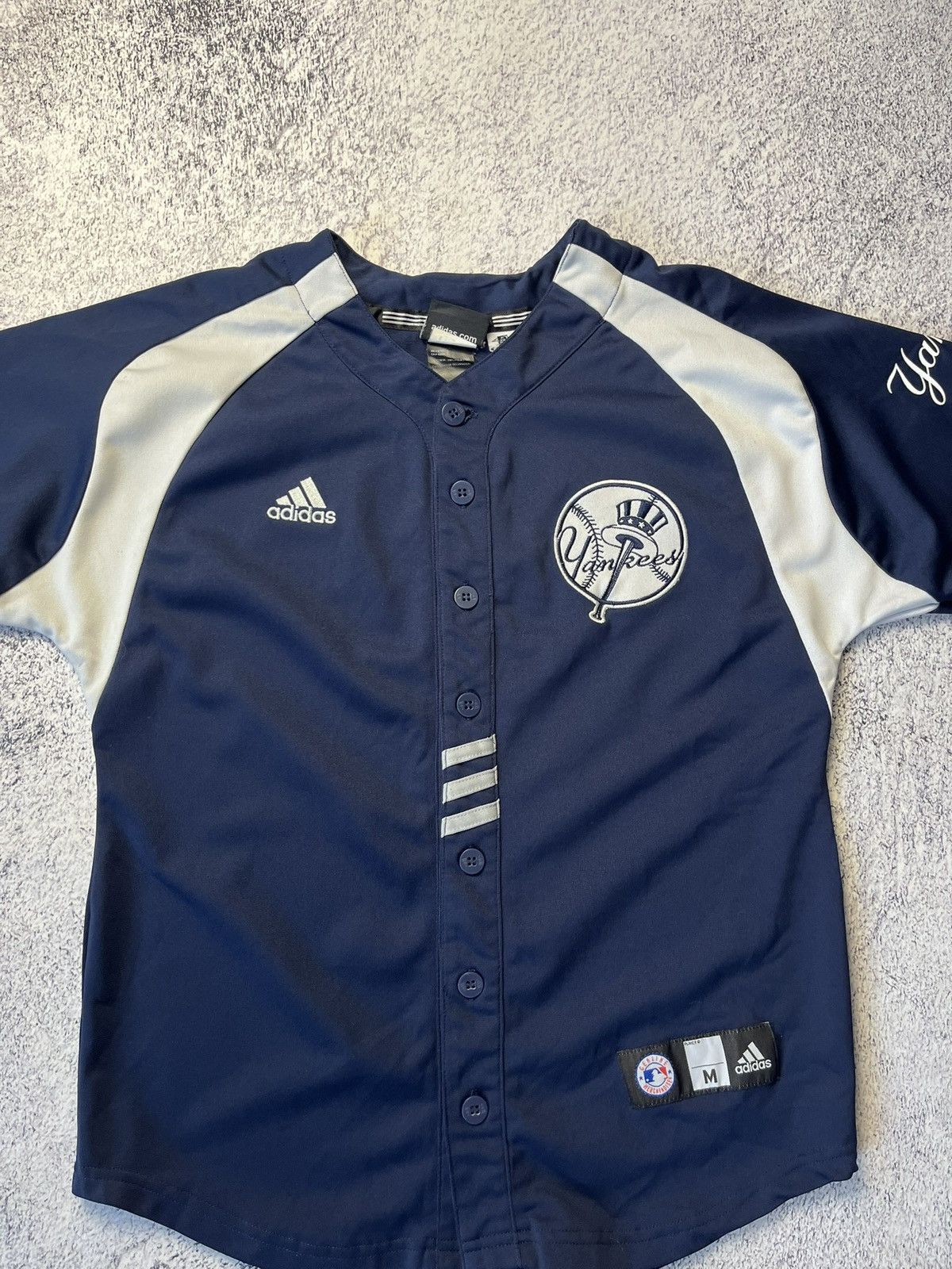 New York Yankees Vintage Adidas New York Yankees Junior Jersey #2 Jeter Size US XS / EU 42 / 0 - 5 Thumbnail