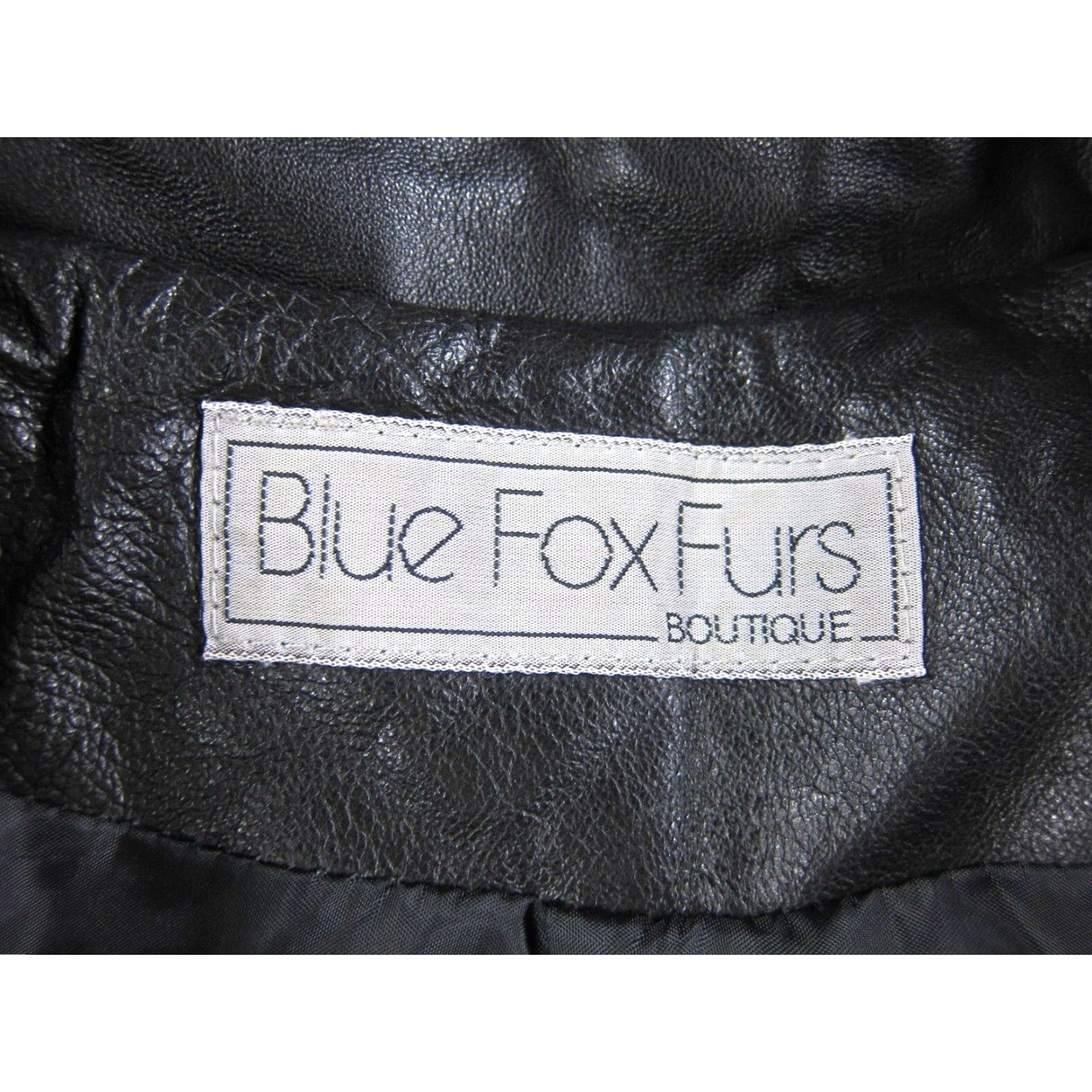 Vintage VINTAGE Blue Fox Furs Boutique Leather Black Pleated Moto Jacket Woman L/12 Size XL / US 12-14 / IT 48-50 - 3 Thumbnail