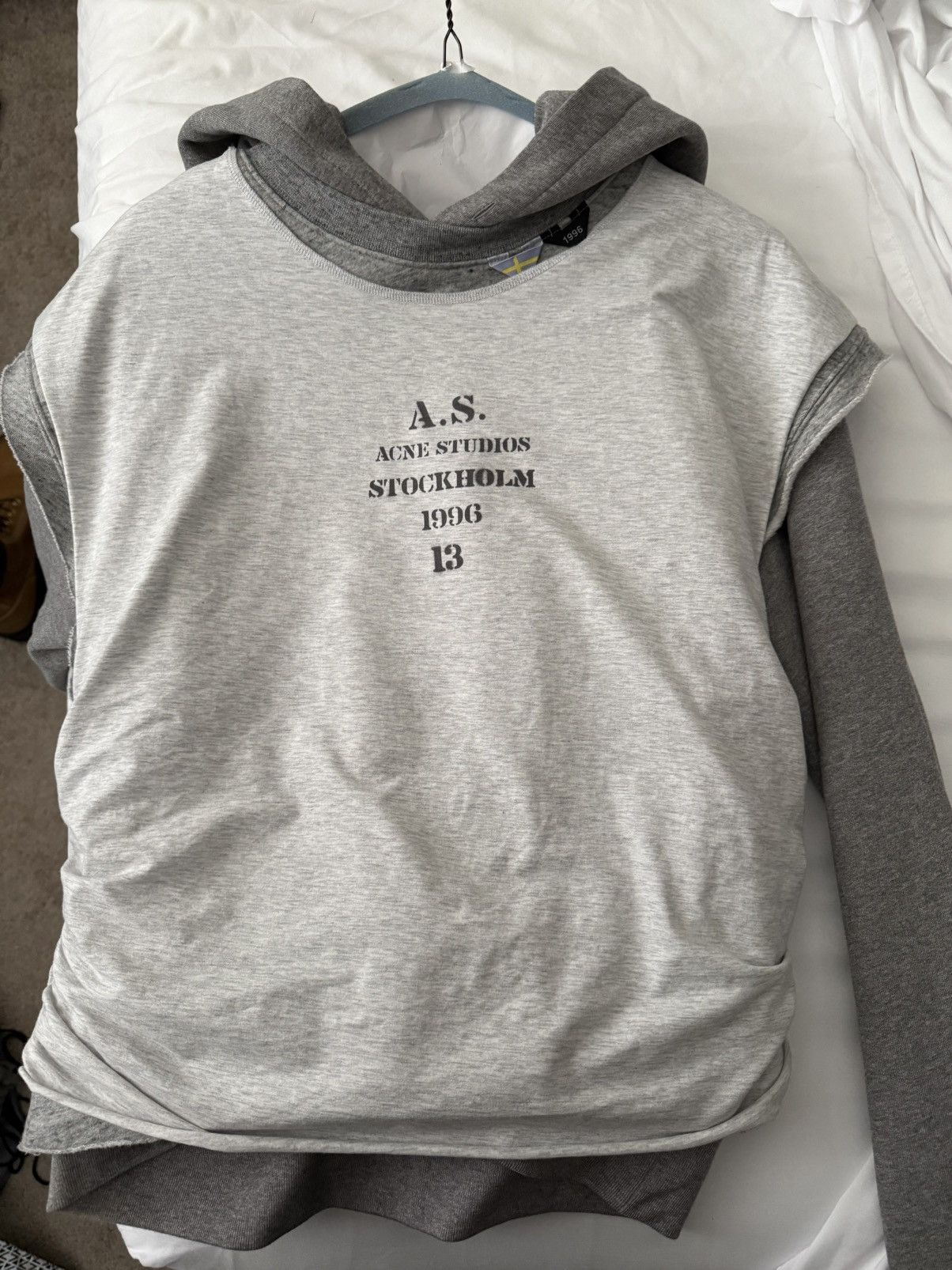 Acne Studios Acne Studios Layered Hoodie size large Size US L / EU 52-54 / 3 - 15 Thumbnail