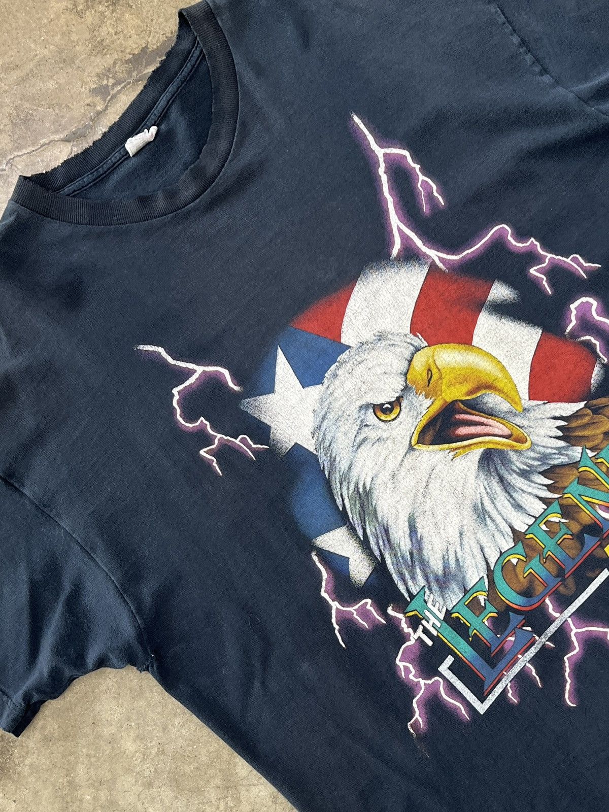 Harley Davidson Vintage 90 Legend Lives American Thunder Lightning Eagle XXL Size US XXL / EU 58 / 5 - 1 Thumbnail