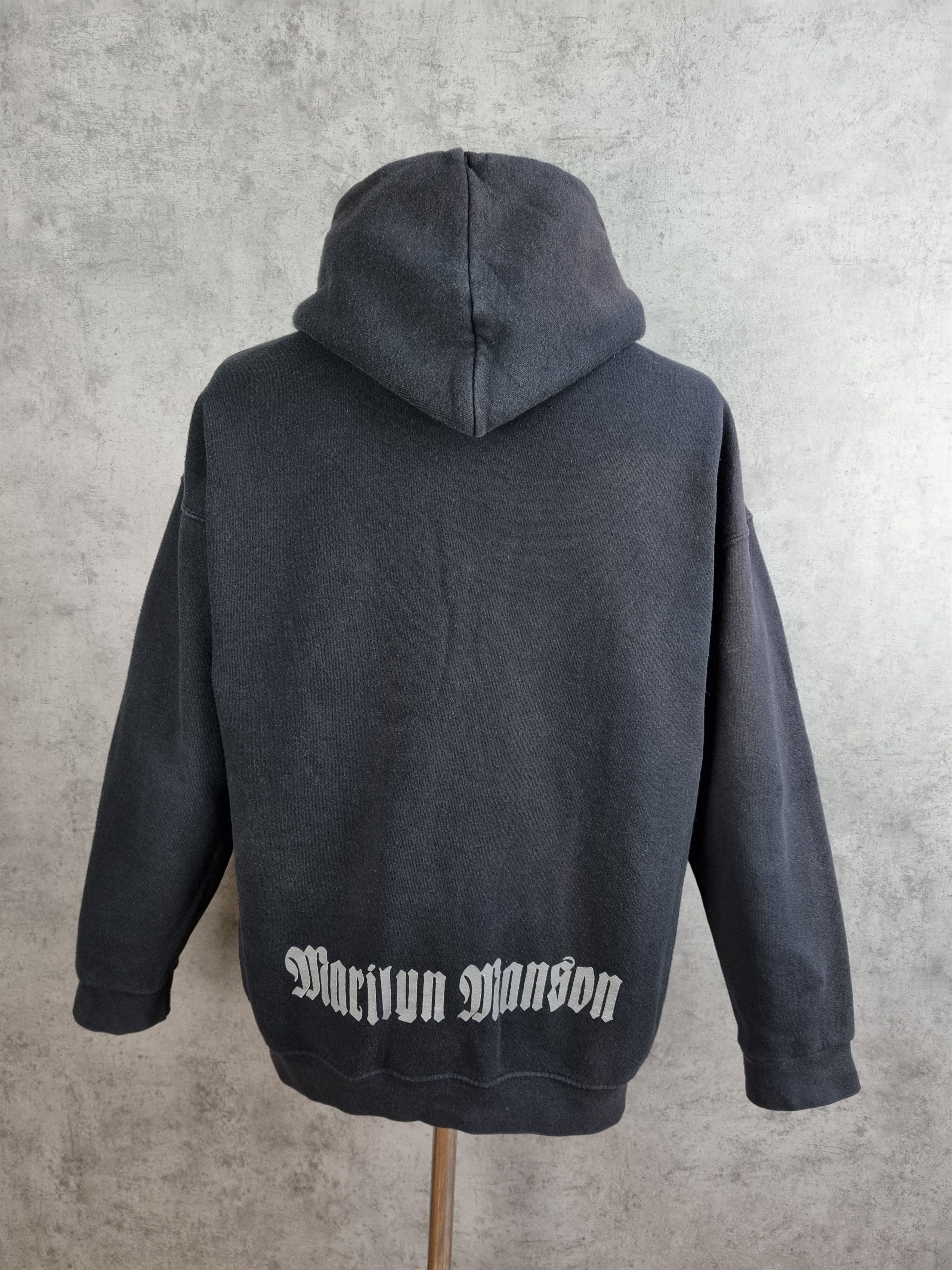 Band Tees × Marilyn Manson × Vintage Marilyn Manson Zip Up Hoodie Size US M / EU 48-50 / 2 - 4 Thumbnail