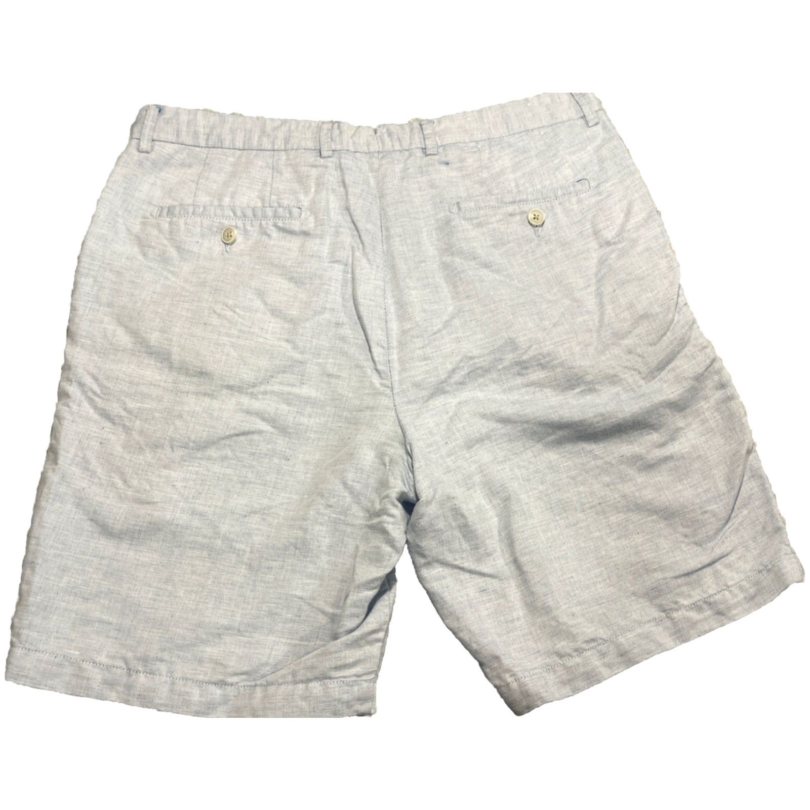 Peter Millar Peter Millar Shorts Light Blue Linen Blend Mens Size 35 34 X 8.5 Size US 35 - 6 Thumbnail