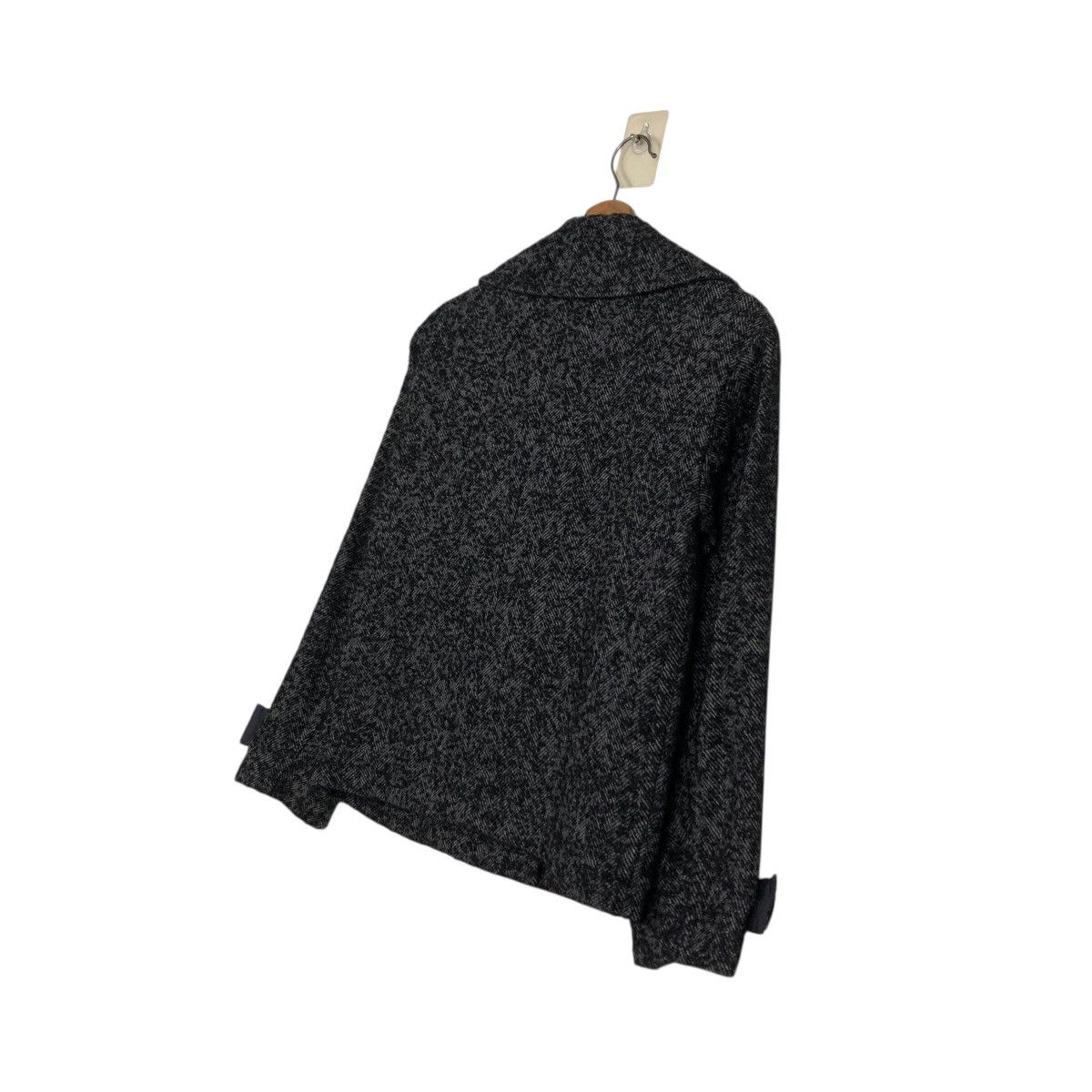 Japanese Brand Tommy Bahama Wool Blend Peacoat — Charcoal Herringbone Size US XS / EU 42 / 0 - 11 Thumbnail