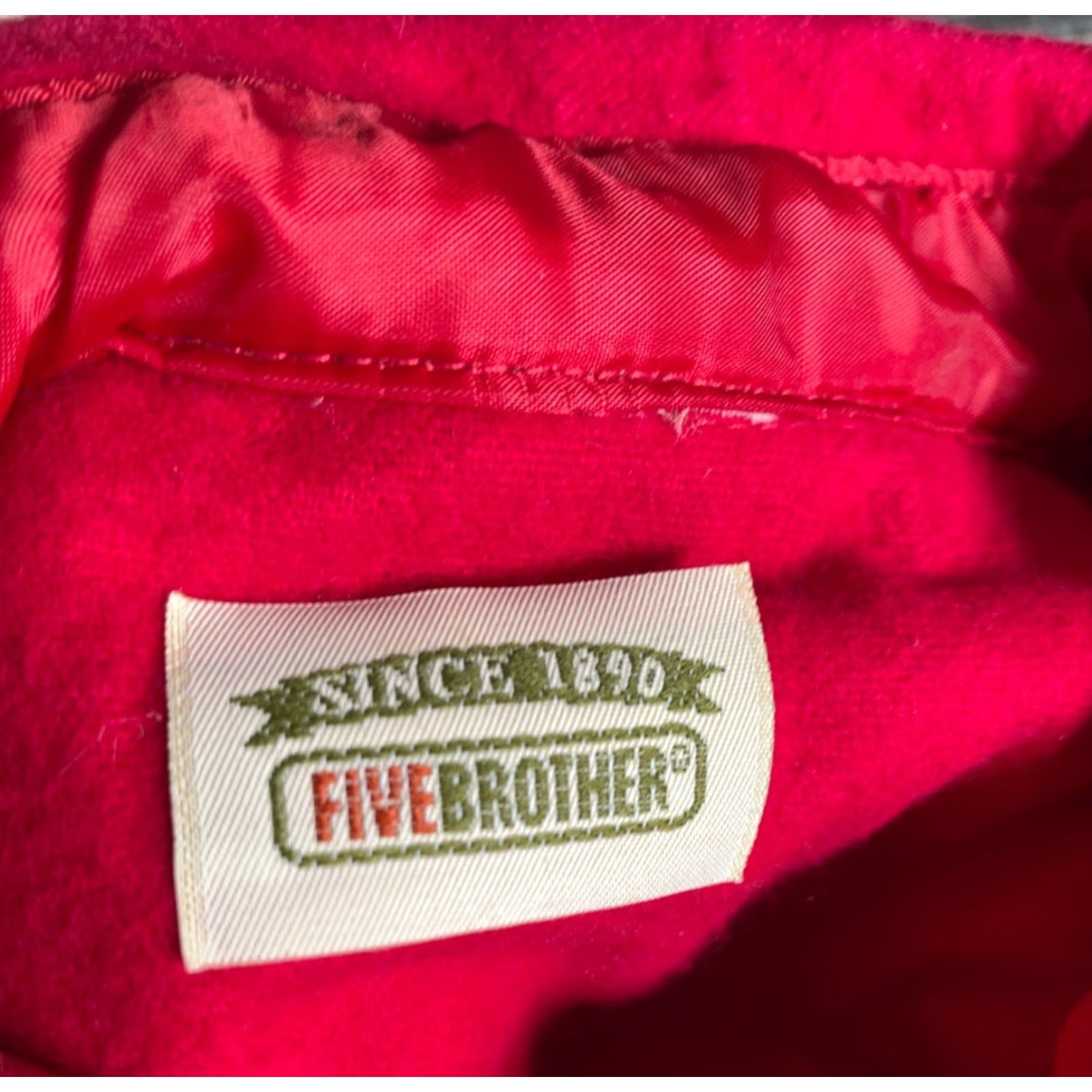 Vintage VINTAGE Five Brothers Chamois Flannel Shirt Mens XL Red Heavyweight Workwear Button-Up Long Sleeve Collared 90s Grunge Retro Size US XL / EU 56 / 4 - 3 Thumbnail