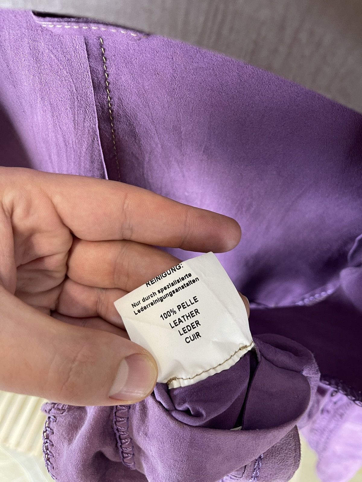 Gimo's Gimo’s leather suede purple jacket size 44 M Size M / US 6-8 / IT 42-44 - 16 Thumbnail