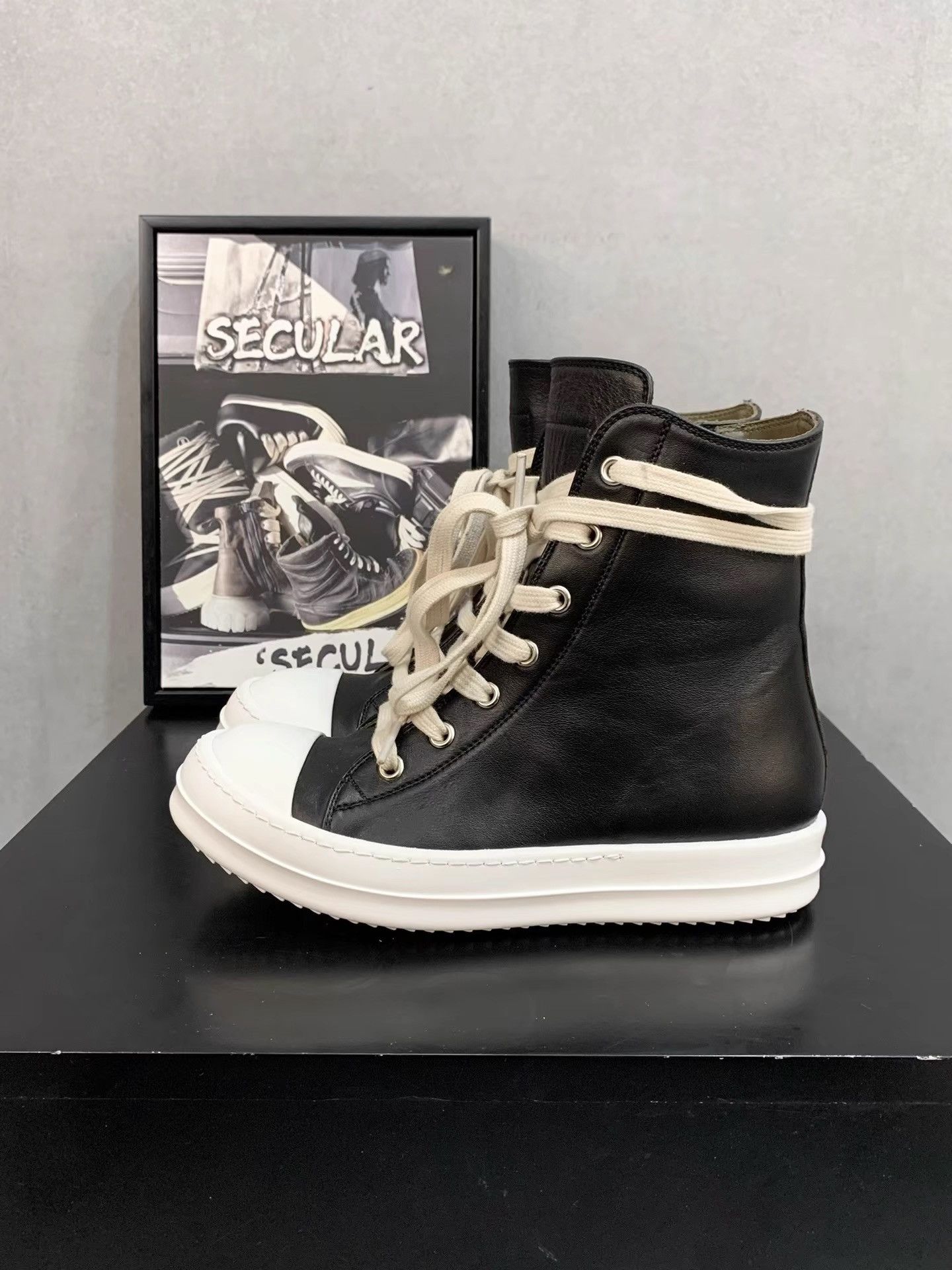Rick Owens Rick Owens Mainline Leather Sneakers K34 Size US 6 / IT 36 - 3 Thumbnail