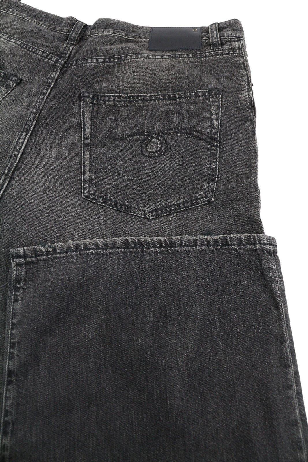 R13 DAMON PLEATED 29 Ellery Black Whiskers Faded 86672 Size 29" - 5 Thumbnail