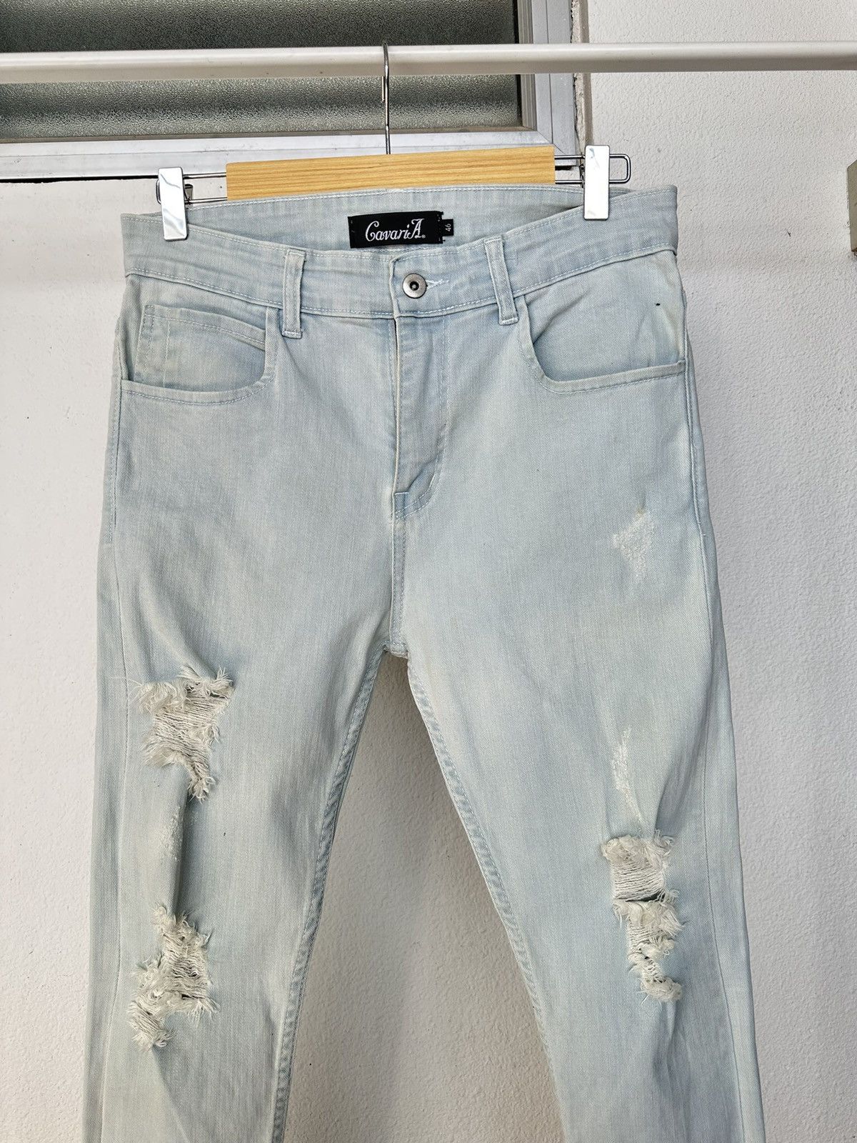 CIVARIZE 🔥Jrock / Vkei🔥 - CavariA washed blue distressed denim Size US 30 / EU 46 - 10 Thumbnail