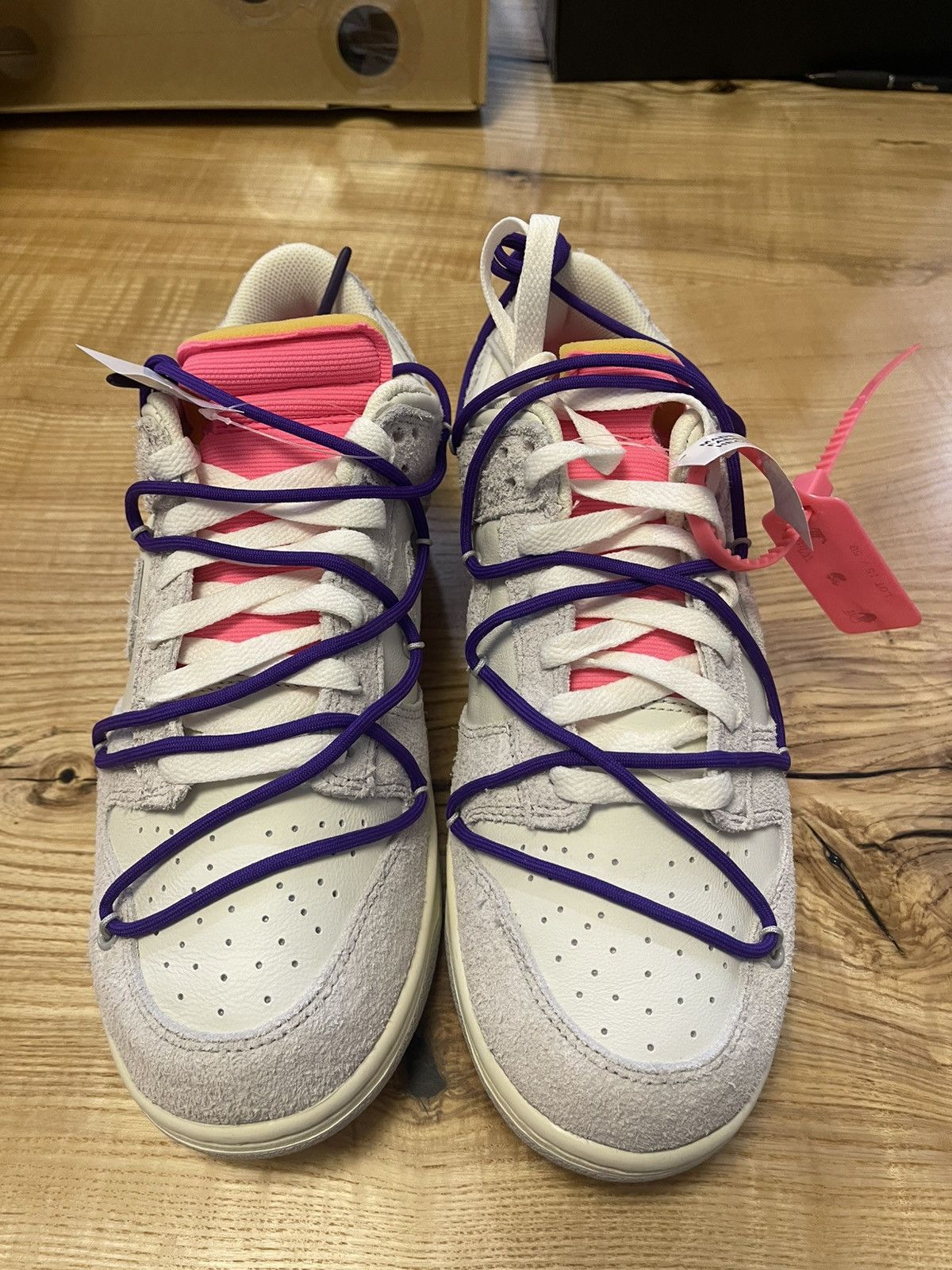 Nike × Off-White Off-White Dunk Low Nike lot 15/50 size 10.5 Size US 10.5 / EU 43-44 - 3 Thumbnail