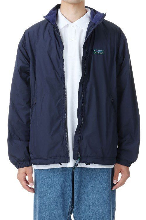 L.L. Bean × Vintage Vintage LL Bean Fleece Navy Nylon Jacket like PATAGONIA Size US L / EU 52-54 / 3 - 15 Thumbnail