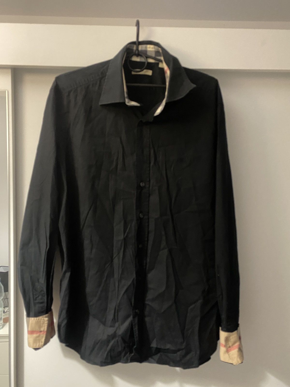 Burberry Burberry luxury shirt button up with pattern on cufs Size US XL / EU 56 / 4 - 6 Thumbnail