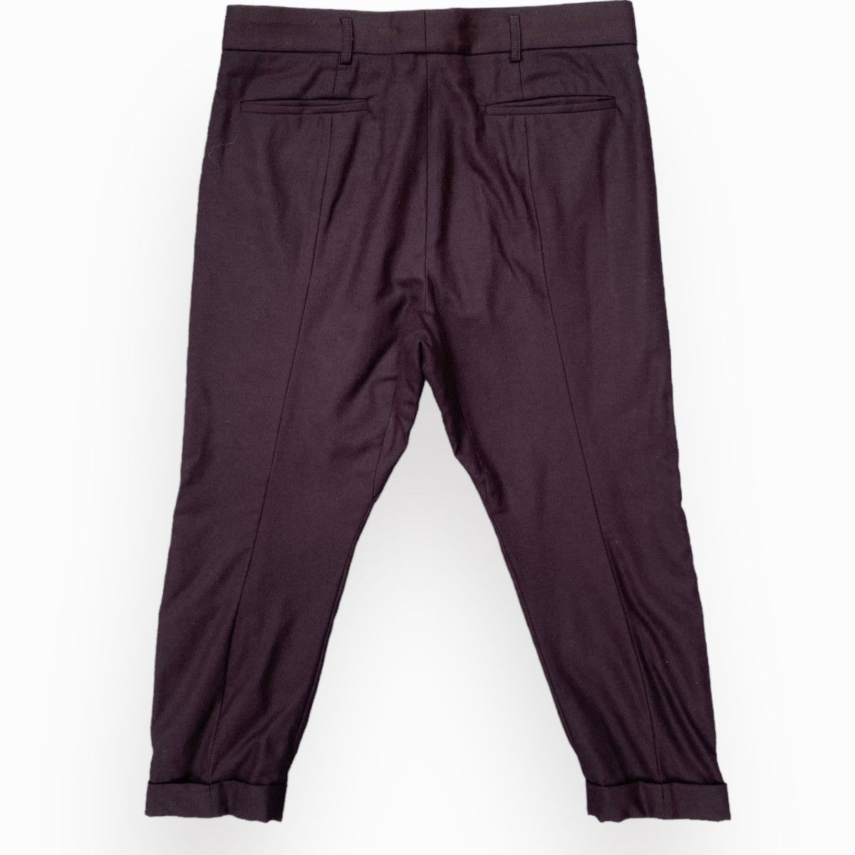 Haider Ackermann Fleece/Cashmere Blend Drop Crotch Cropped Pants Size US 32 / EU 48 - 3 Thumbnail