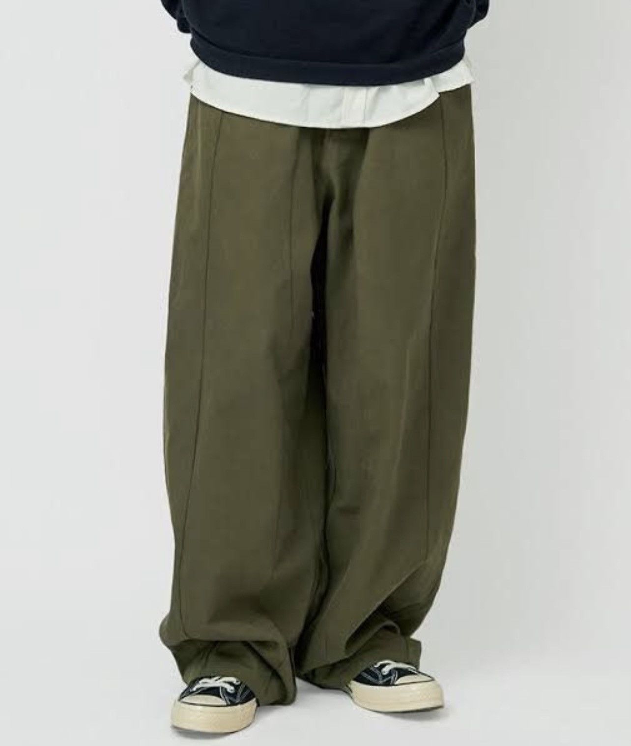 Japanese Brand Niko And Twill Wide Hakama Baggy Pants Size US 28 / EU 44 - 3 Thumbnail