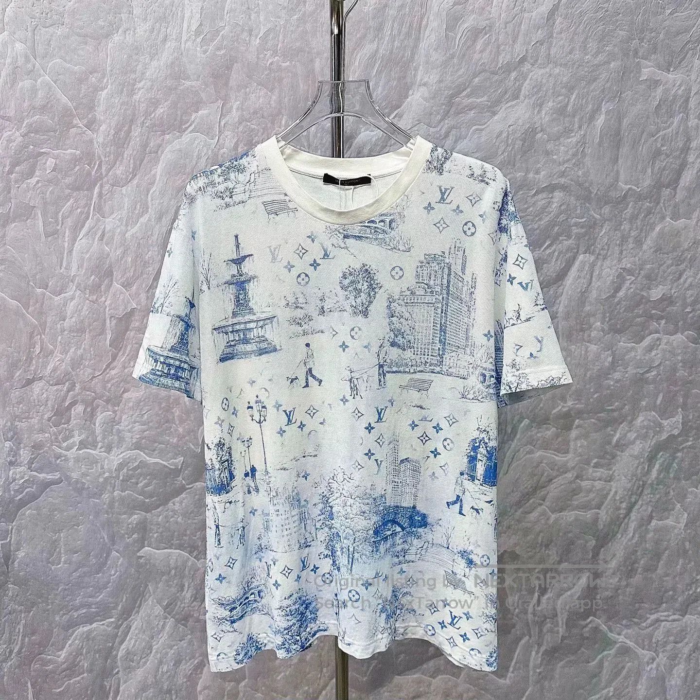 Louis Vuitton louis vuitton cityscape print short sleeve t-shirt. Size US XXL / EU 58 / 5 - 1 Thumbnail