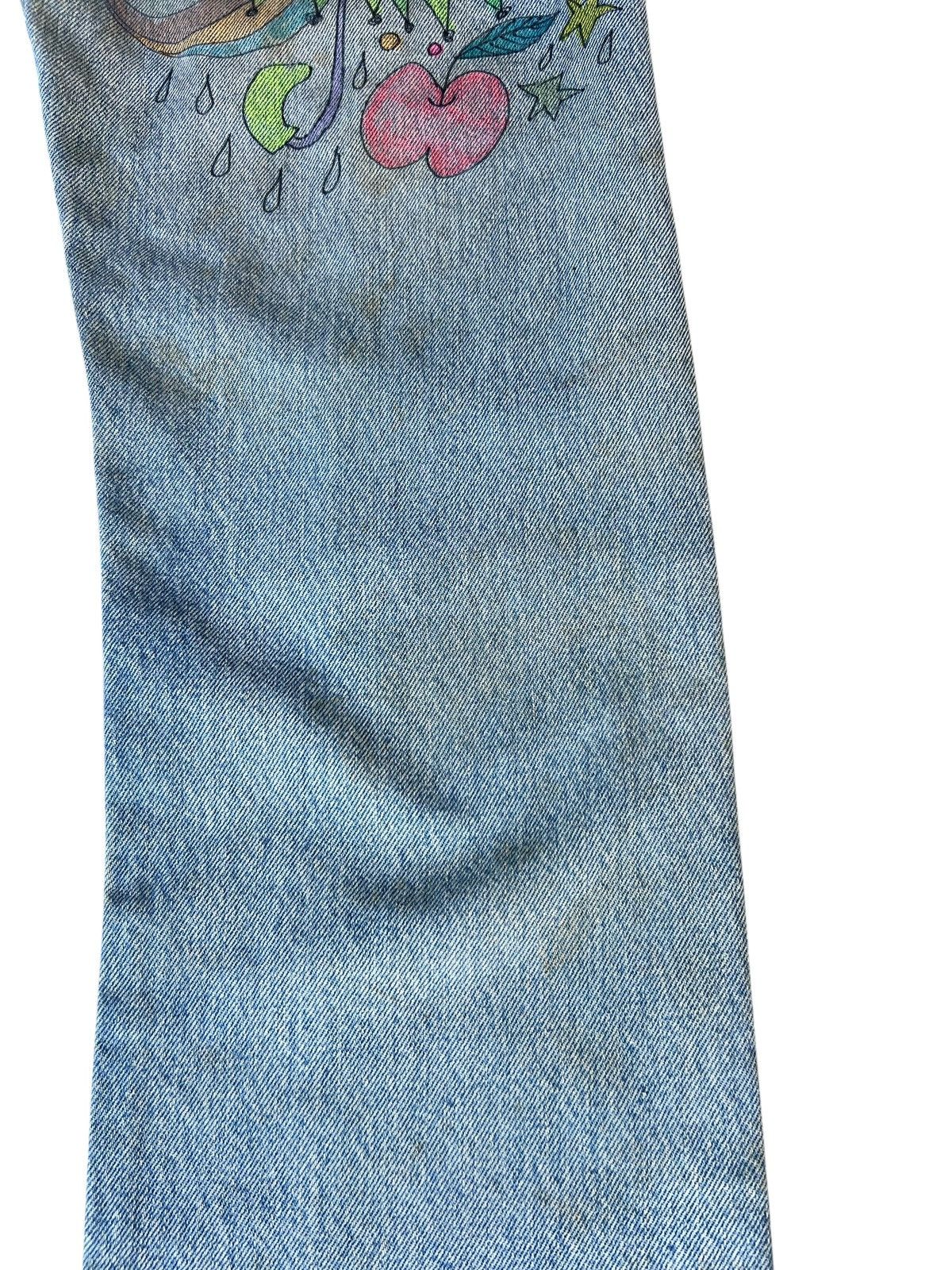 Levi's Vintage 1996 Levi’s 501 X Aditi Art Dirty Denim Jeans Size US 29 - 21 Thumbnail
