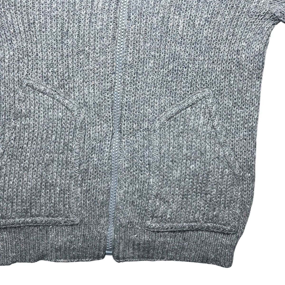 Pendleton × Vintage Vintage 80s Pendleton Shetland Wool Grey Zip Up Knit Sweater Size US M / EU 48-50 / 2 - 8 Thumbnail