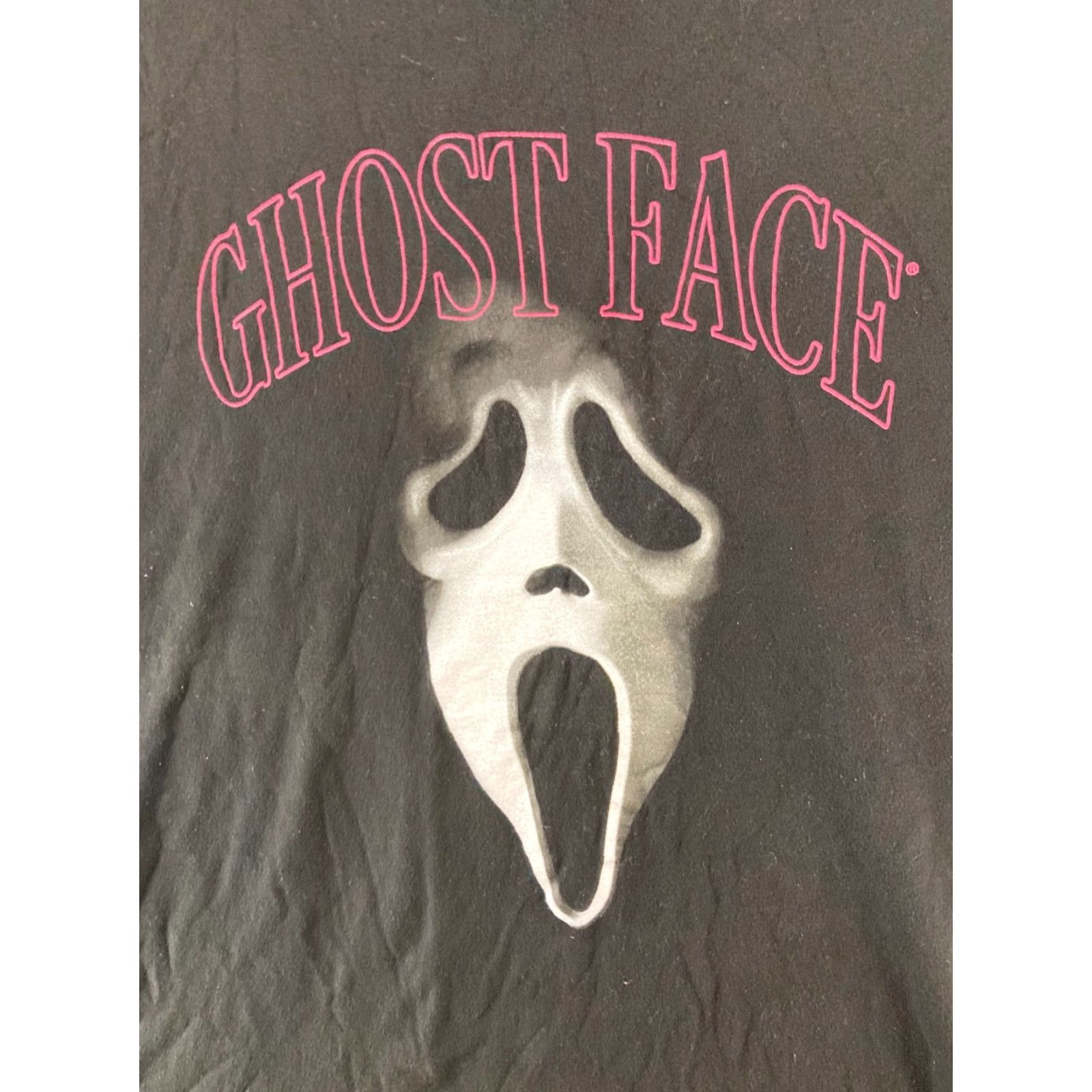 Vintage Ghost Face Mens TShirt 3XL Black Halloween Horror Shirt Men 3XL Black Ghost Face Horror T-Shirt Size US XXL / EU 58 / 5 - 4 Thumbnail