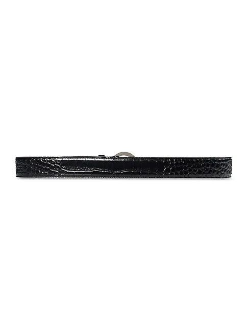 Balenciaga o1s1rm0823 Belt in Black Size 28 - 2 Thumbnail