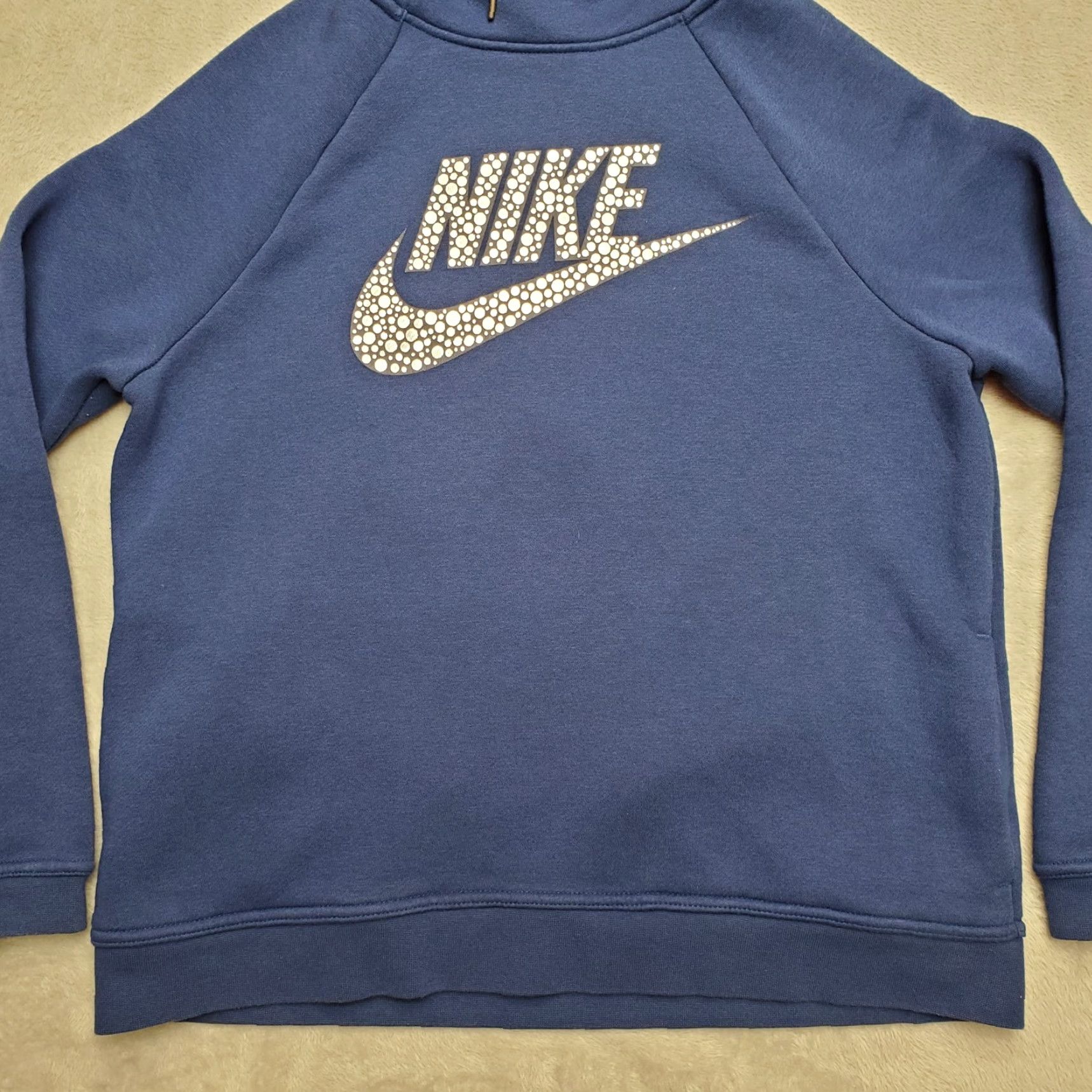Nike Nike Hoodie Womens M Blue Hooded Center Big Logo Sweatshirt Casual Outdoors Size M / US 6-8 / IT 42-44 - 3 Thumbnail