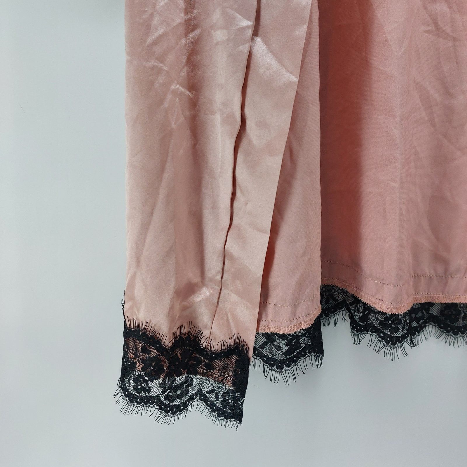 Other Blush Pink Womens Medium Coral Drawstring Robe Women's Black Size M / US 6-8 / IT 42-44 - 5 Thumbnail
