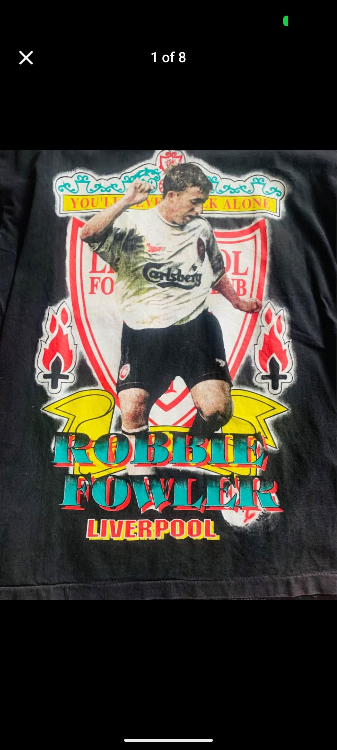 Other Vintage Liverpool YNWA Robbie Fowler Shirt Size US M / EU 48-50 / 2 - 7 Thumbnail