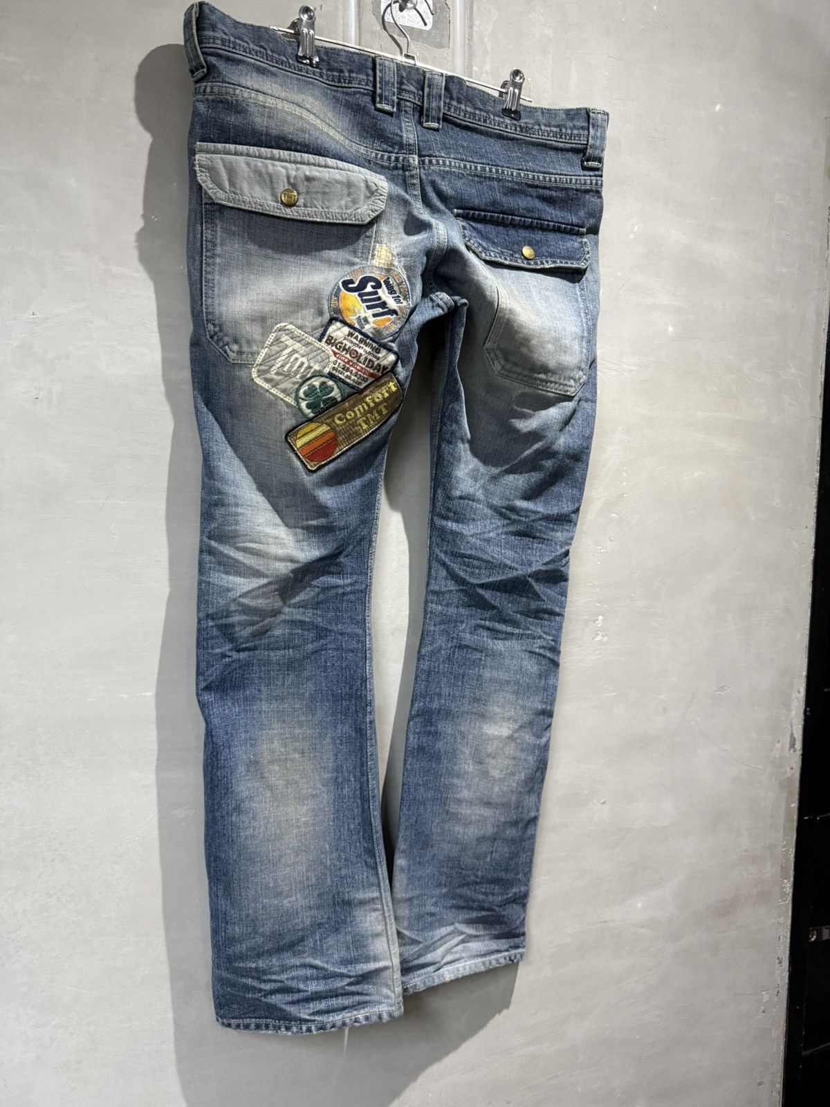 Japanese Brand Japanese fashion TMT japan Bush Denim PatchWork Jeans Size US 32 / EU 48 - 8 Thumbnail