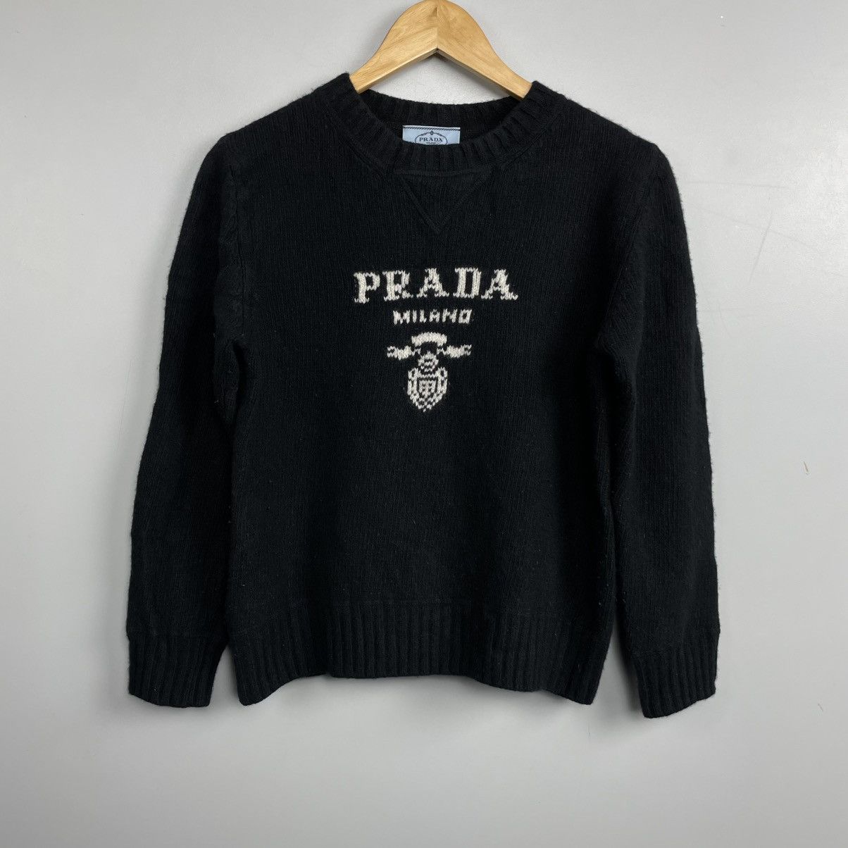 Prada Original Prada big logo Cashmere Sweater size 38 Size XS / US 0-2 / IT 36-38 - 4 Thumbnail