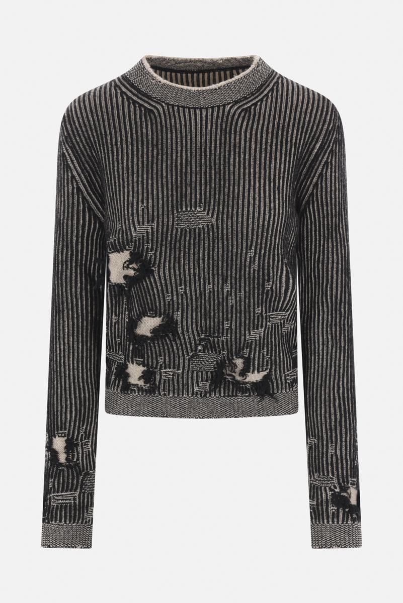 Maison Margiela oc11z0925 Sweater in Black/Beige Size XS / US 0-2 / IT 36-38 - 1 Thumbnail
