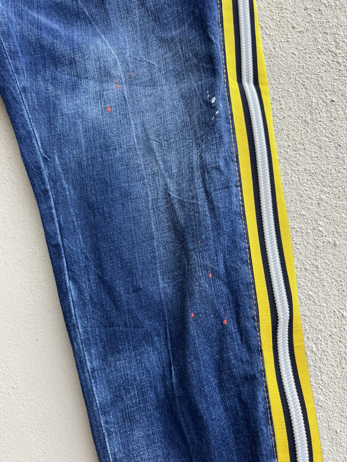 Dsquared2 Dsquared2 Made in Italy Hybrid Denim Side Tape Jeans Size US 32 / EU 48 - 13 Thumbnail