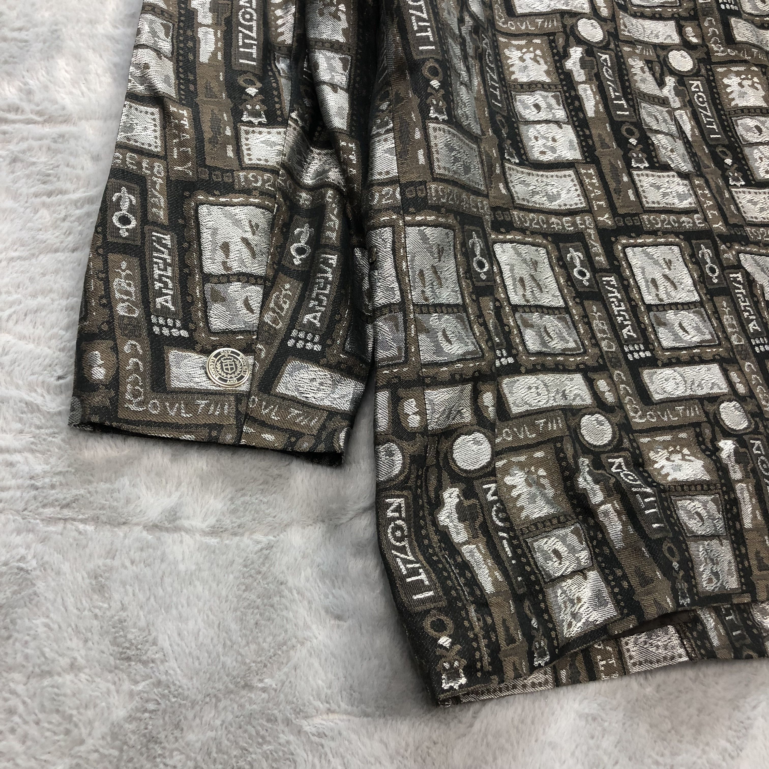 Japanese Brand VINTAGE VENERE LOLO ITALY ELEGANT FULLPRINT BLAZER #6286-58 Size M / US 6-8 / IT 42-44 - 12 Thumbnail