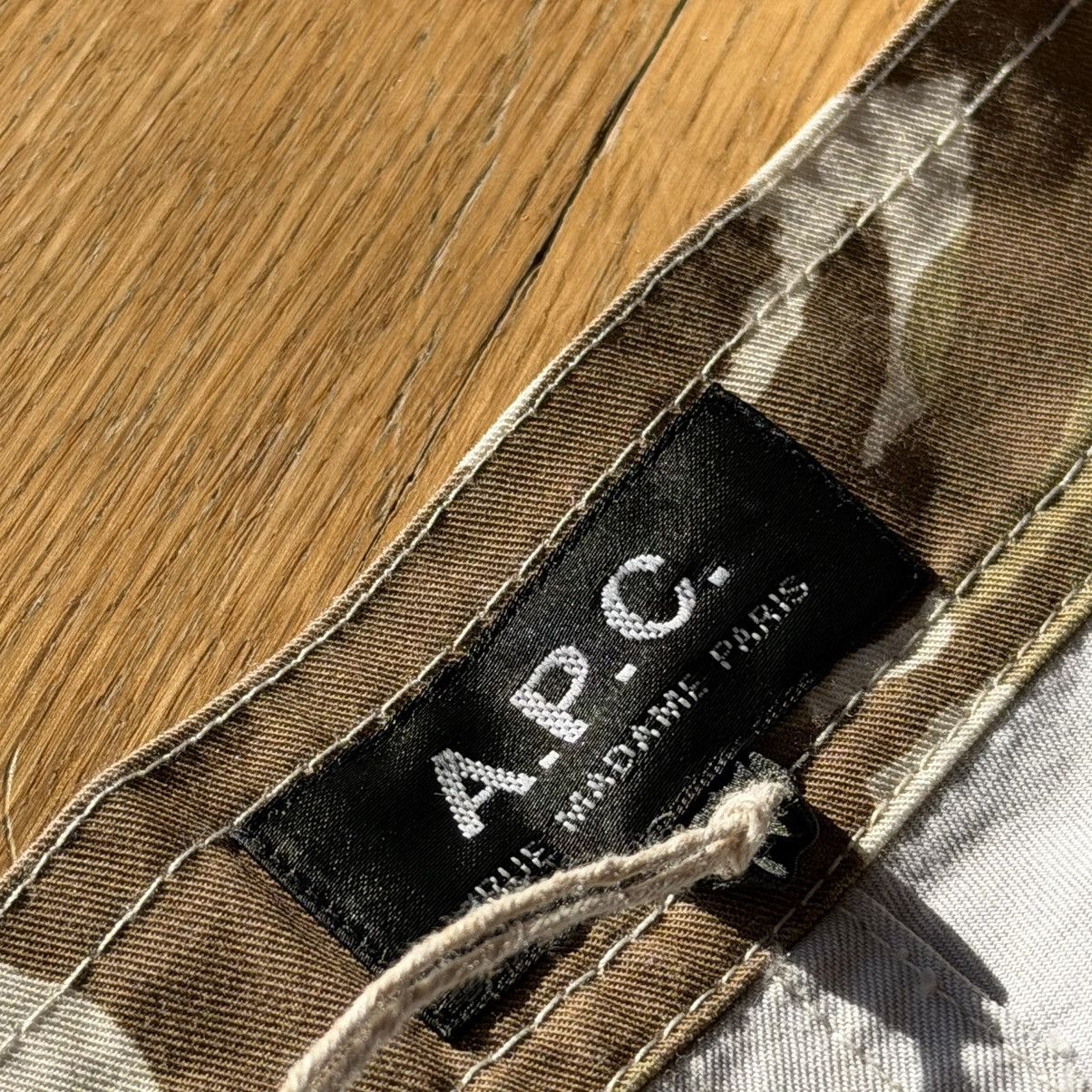 A.P.C. A.P.C. Camouflage Cotton Twill Drawstring Shorts Size US 38 / EU 54 - 7 Thumbnail
