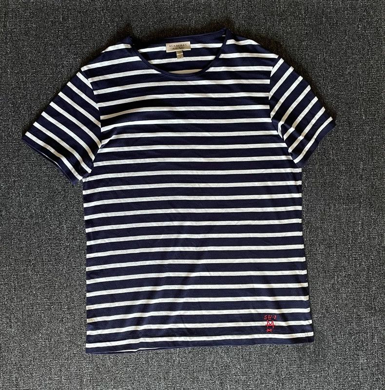 Burberry Burberry Striped Short Sleeve T-Shirt-yf Size US L / EU 52-54 / 3 - 1 Thumbnail