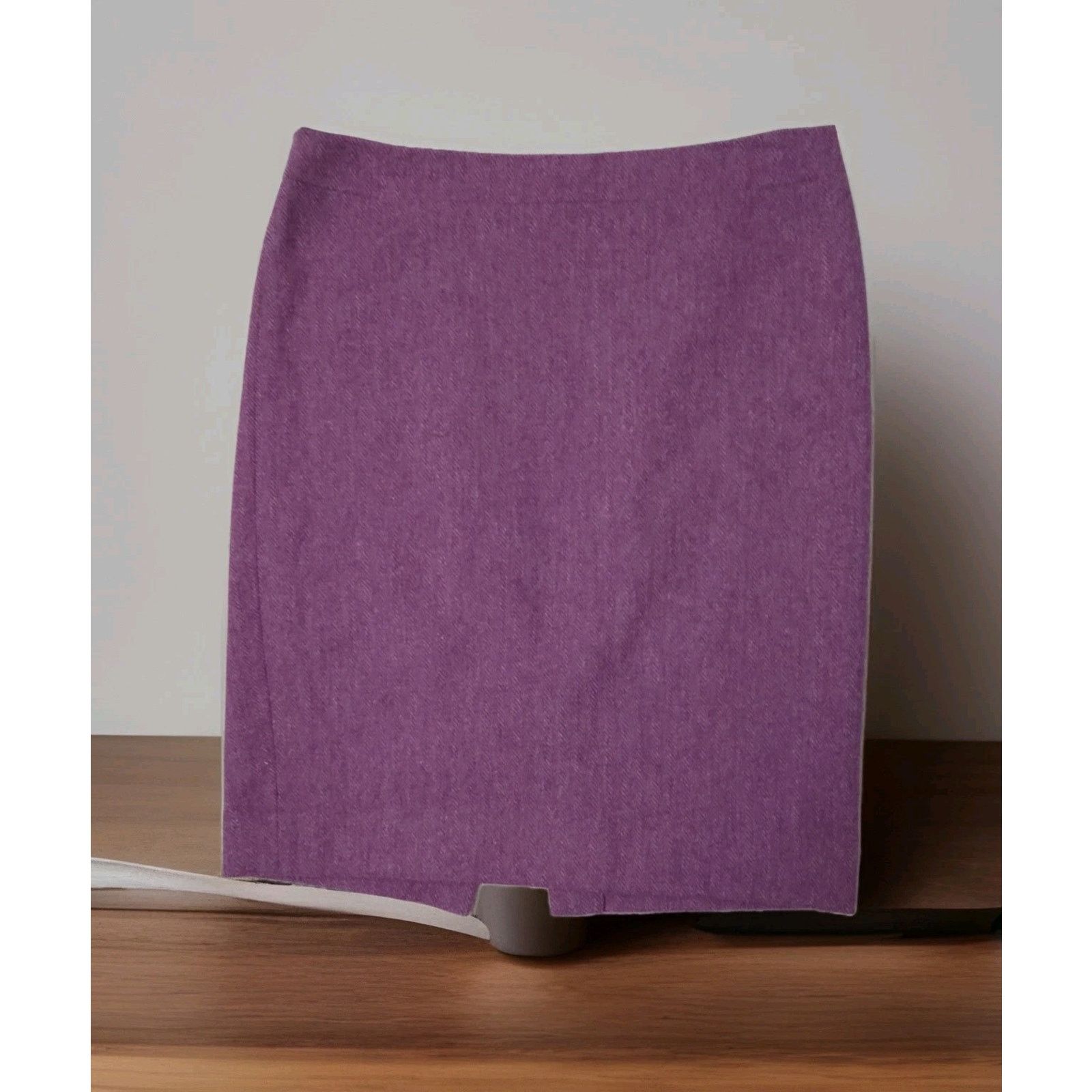 J.Crew J. Crew Super 120s No. 2 Pencil Herringbone Wool Skirt Size 30" / US 8 / IT 44 - 3 Thumbnail