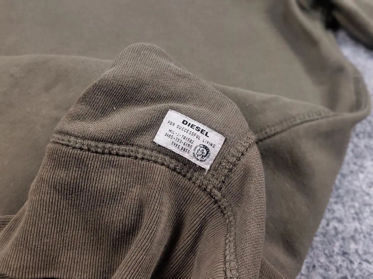 Diesel Vintage Diesel Military Logo Green Zip Hoodie Y2K Style Size US L / EU 52-54 / 3 - 16 Thumbnail