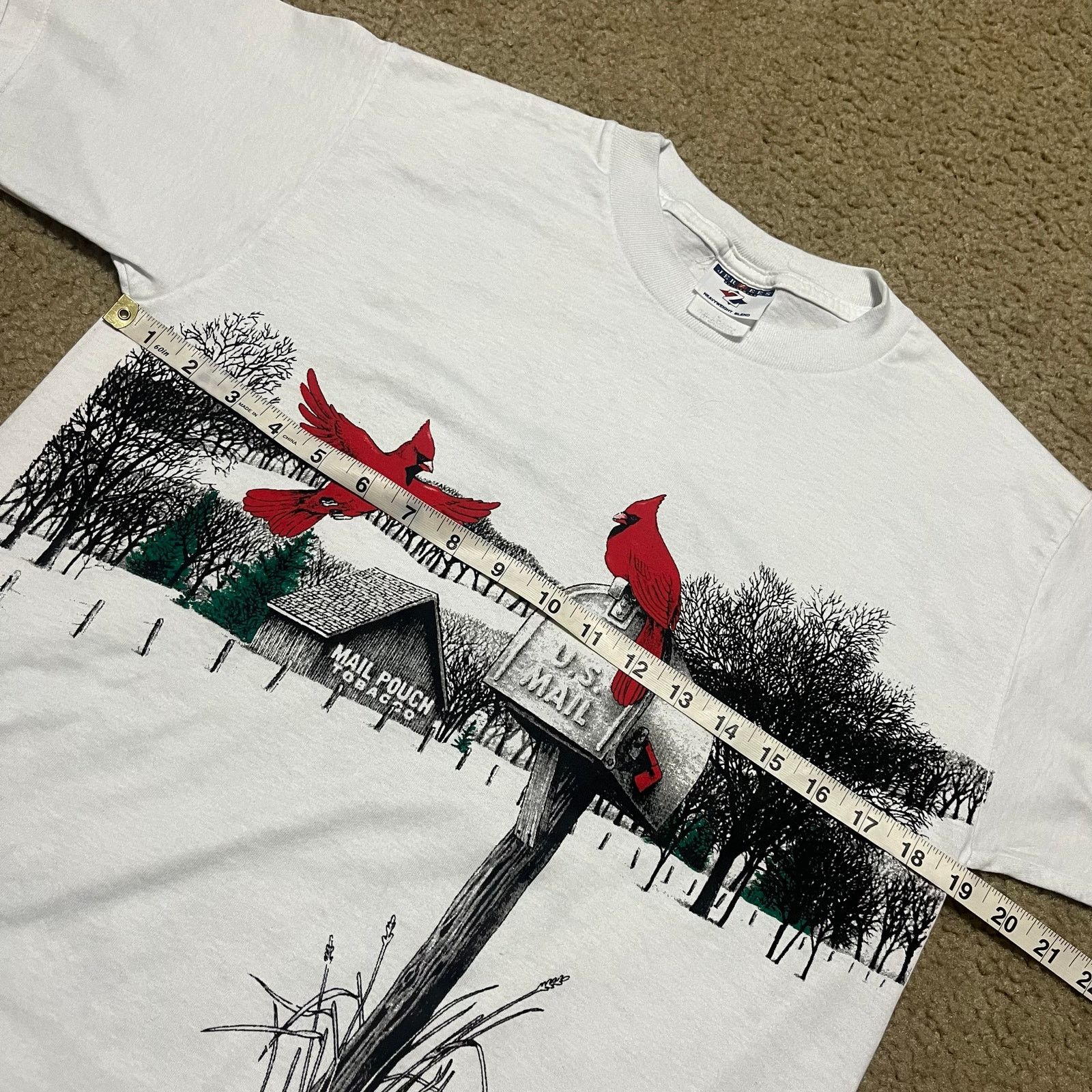 Jerzees Jerzees Mail Pock Tabaco 2 Cardinals Graphic Front AOP Shirt Size US M / EU 48-50 / 2 - 6 Thumbnail