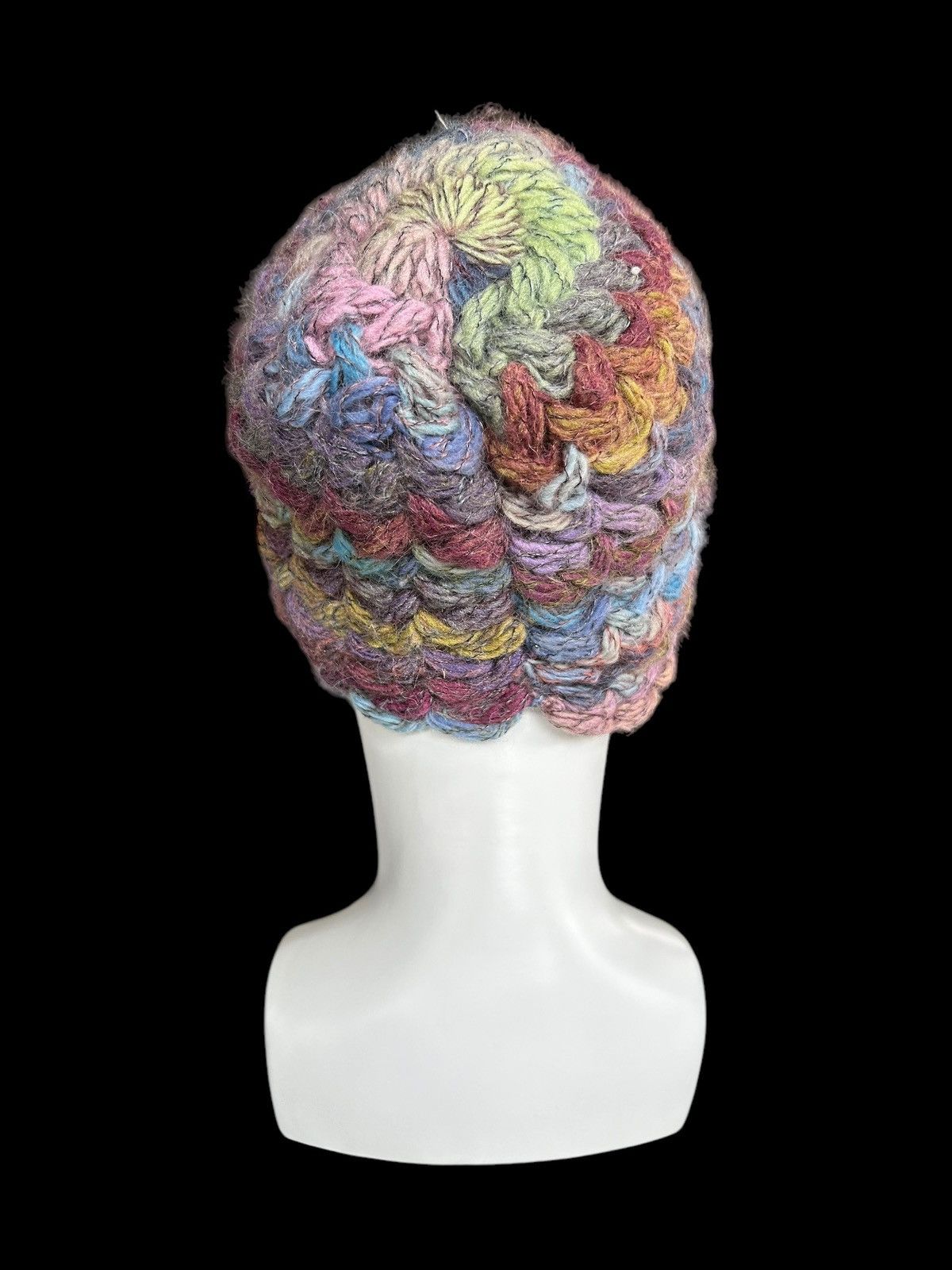 Kapital Crochet Knitted Handmade Multicolor Hairy Rare Beanie Hats☠️ Size ONE SIZE - 2 Thumbnail