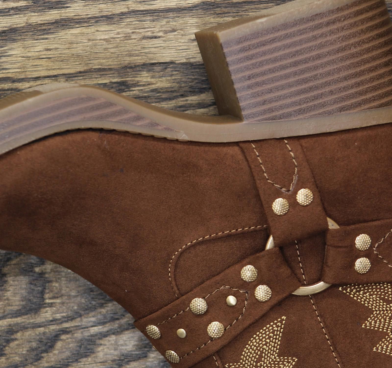 Other New Sun + Stone Midshaft Booties Russet Microsuede Brown 8m Size US 8 / IT 38 - 6 Thumbnail