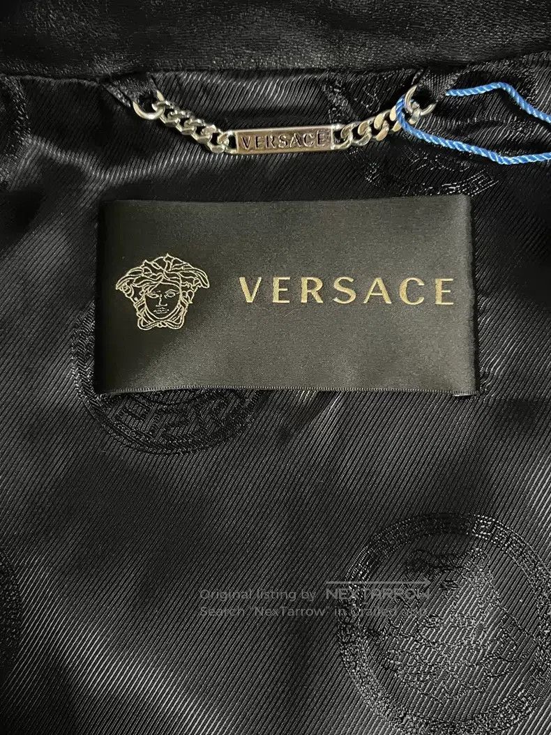 Versace Versace Leather coat Size US XXL / EU 58 / 5 - 3 Thumbnail