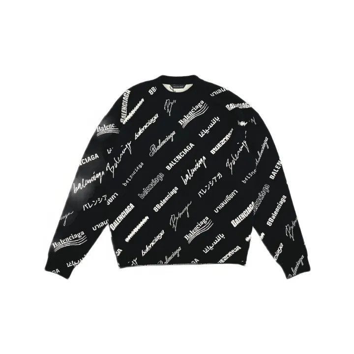 Balenciaga Balenciaga Balenciaga Logo Print Casual Sweater for Men -2 Size US S / EU 44-46 / 1 - 2 Thumbnail