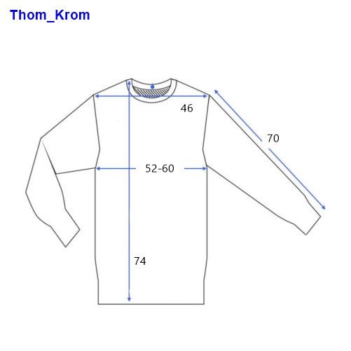 Thom Krom Thom/Krom High Collar Long Sleeve Viscose Stretch Darkwear M Size US M / EU 48-50 / 2 - 2 Thumbnail