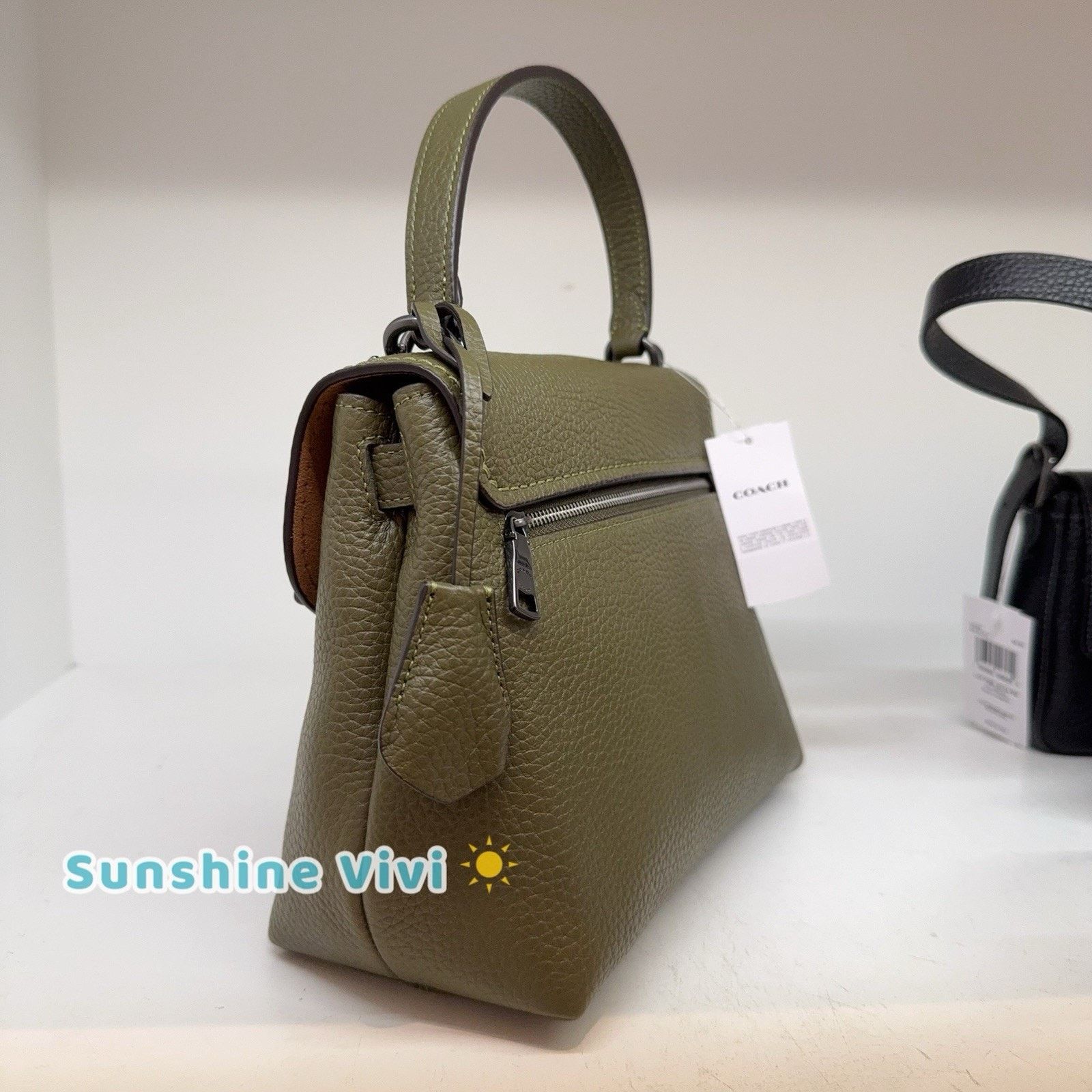 Coach NWT Coach Emory Top Handle Bag leather CCE53 QBOLV Olive Size ONE SIZE - 5 Thumbnail