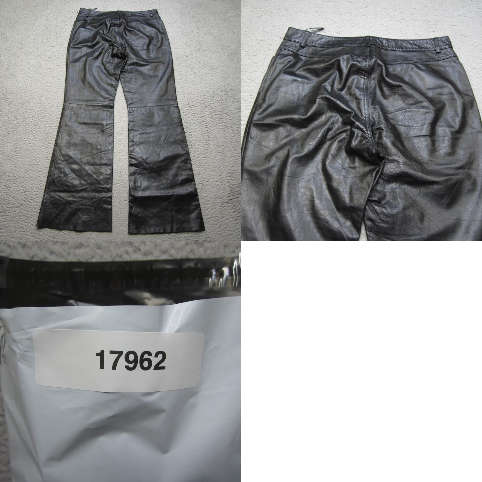 Theory Theory Womens Black Leather Bootcut Pants 10 Lined 5-Pocket Zip Fly J409254 Size 32" / US 10 / IT 46 - 9 Thumbnail