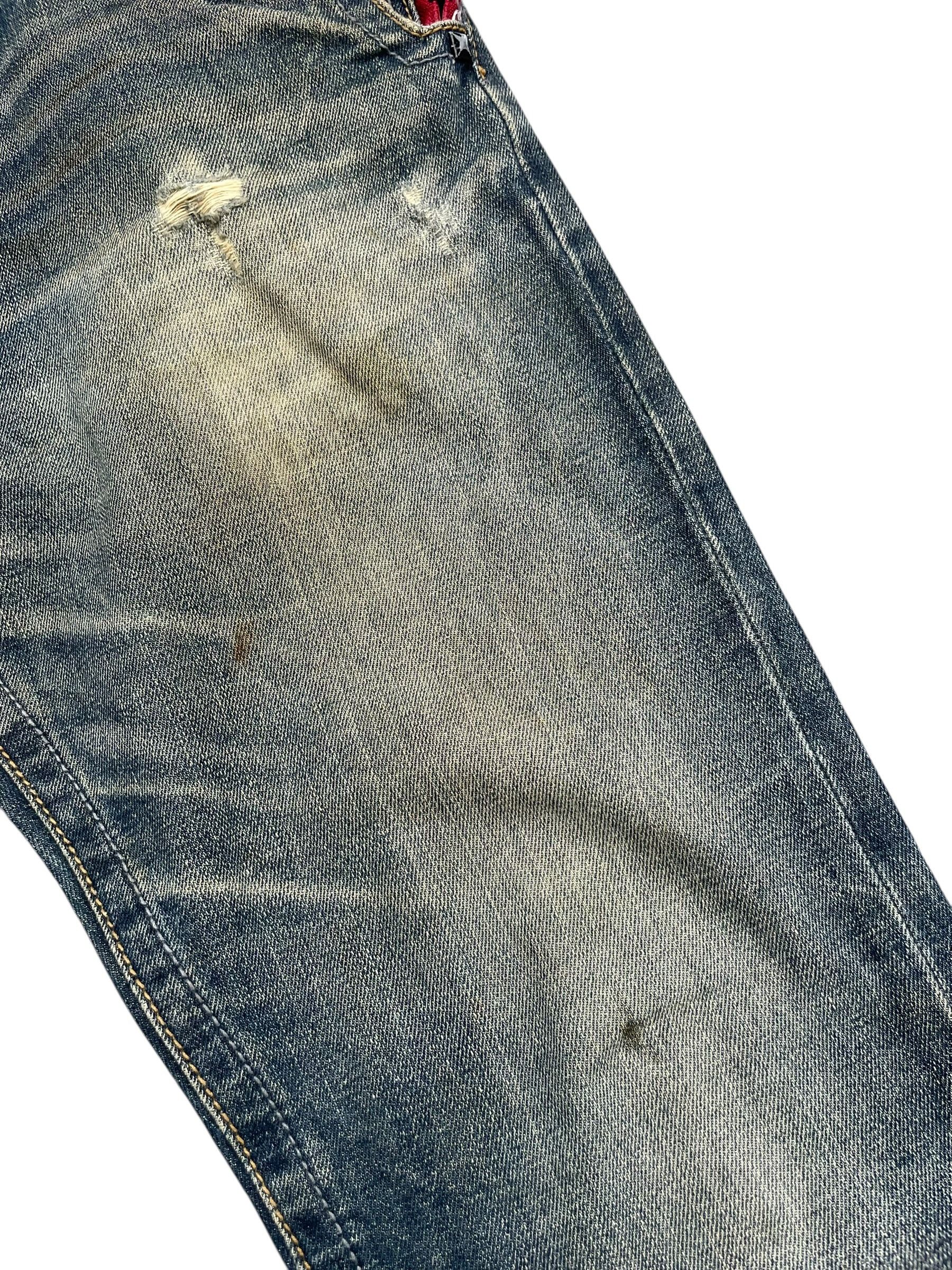 Japanese Brand Semantic Design Flare Distresed Denim Size US 36 / EU 52 - 3 Thumbnail