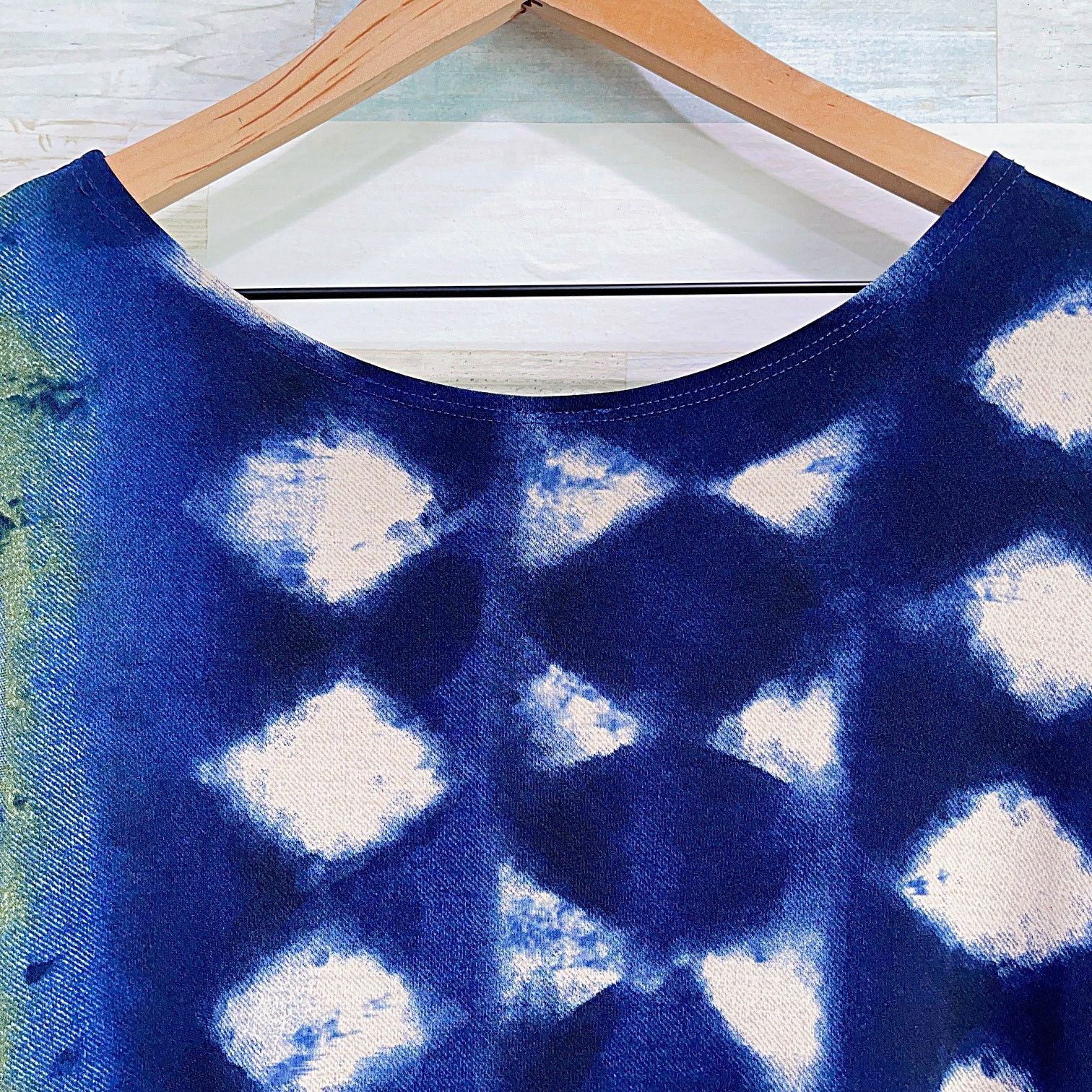Other Clara Sun Woo Relaxed 3/4 Sleeve Jersey Tunic Top Blue Work Size L / US 10 / IT 46 - 4 Thumbnail