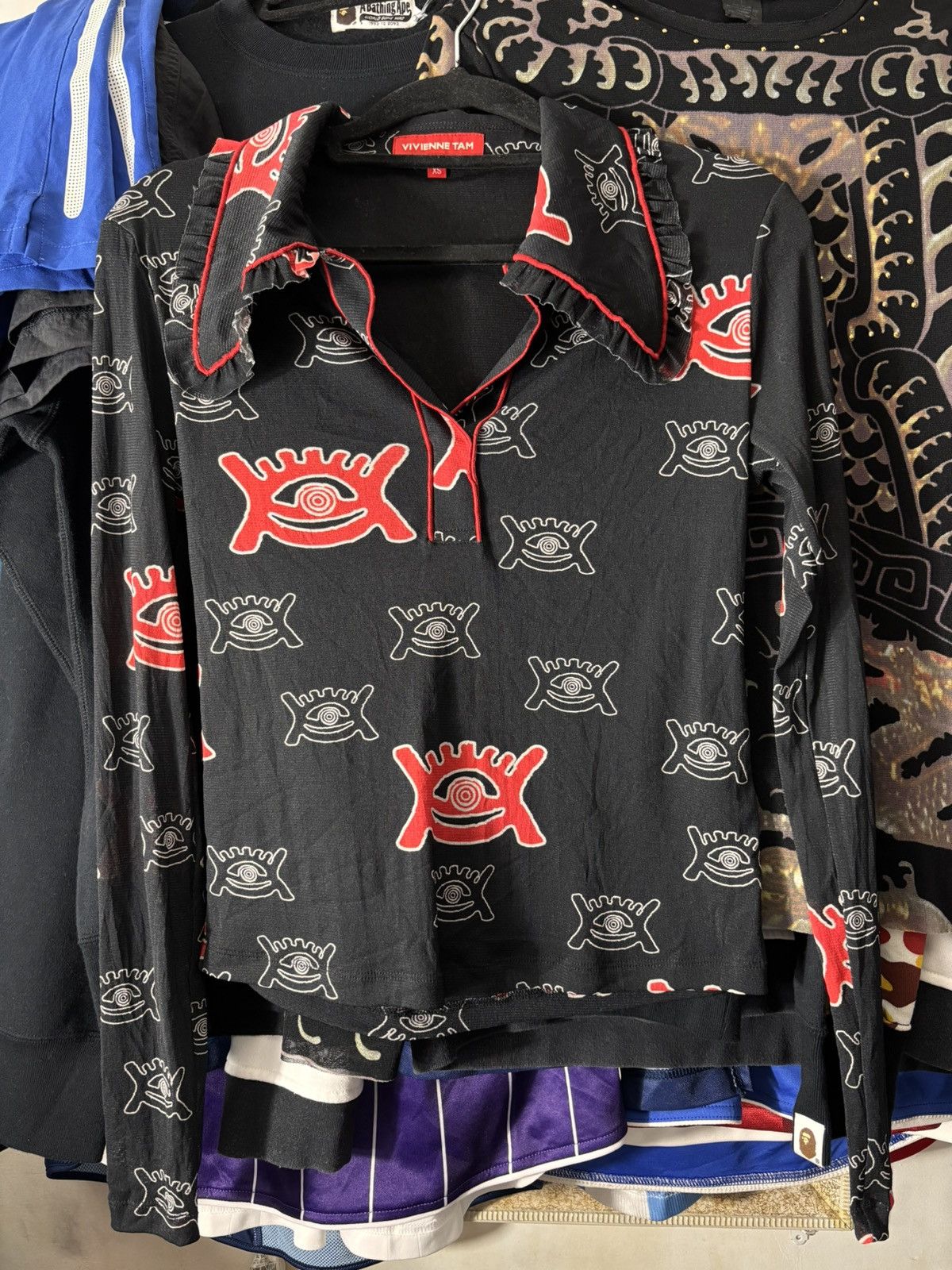 Vivienne Tam Vivienne Tam Eye Universe Mesh Long Sleeve Size XS / US 0-2 / IT 36-38 - 1 Thumbnail