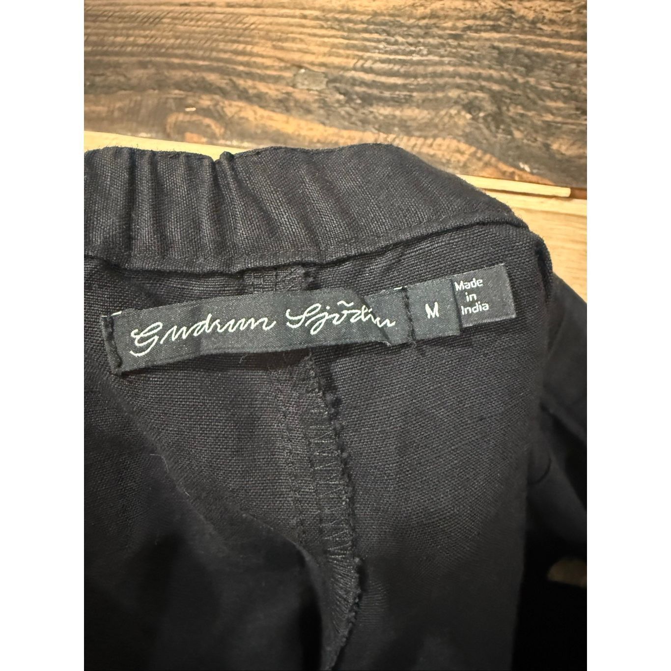 Guru Gudrun Sjoden wide leg embroidery waist casual pants size Me Size 29" - 3 Thumbnail