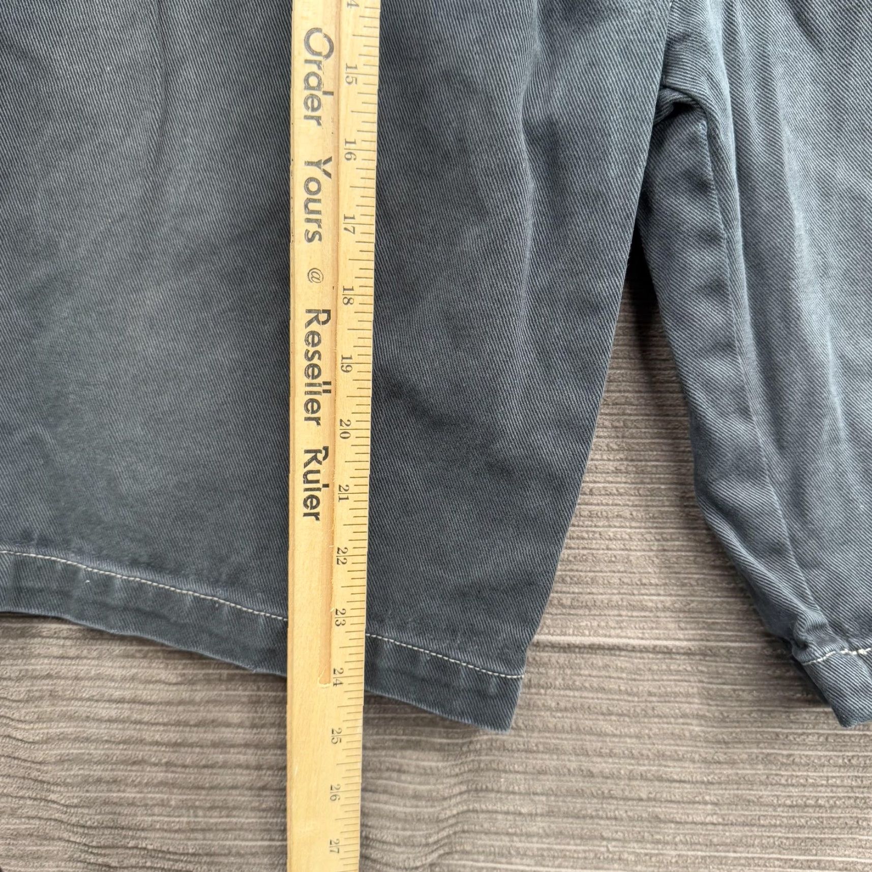 Vintage RAW EDGE Shorts Cargo Carpenter Utility Workwear Pocket Mens 38 Black Cotton Five-Pocket Hammer Loop Zipper Fly Button Pocketed Size US 38 / EU 54 - 6 Thumbnail