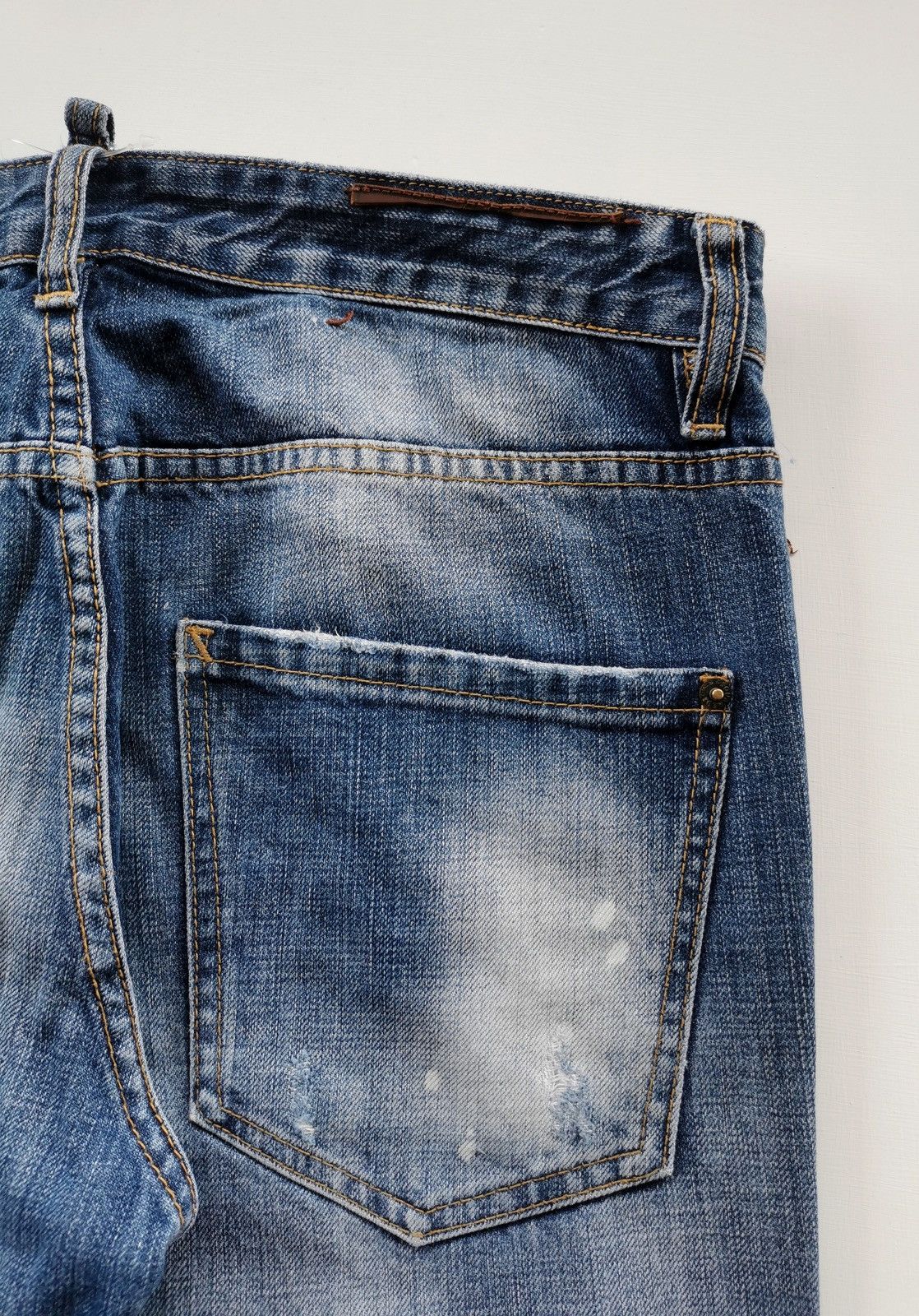 Dsquared2 Dsquared2 Distressed Italy Denim Jeans Size US 33 - 8 Thumbnail