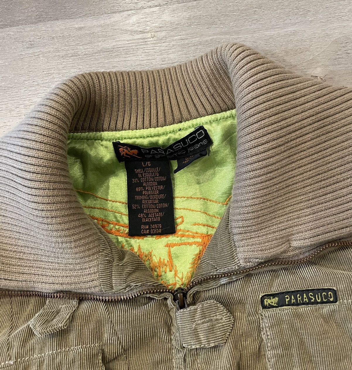 Parasuco Crazy Vintage Y2K Parasuco Heavyweight Bomber Flight Jacket Size US S / EU 44-46 / 1 - 6 Thumbnail