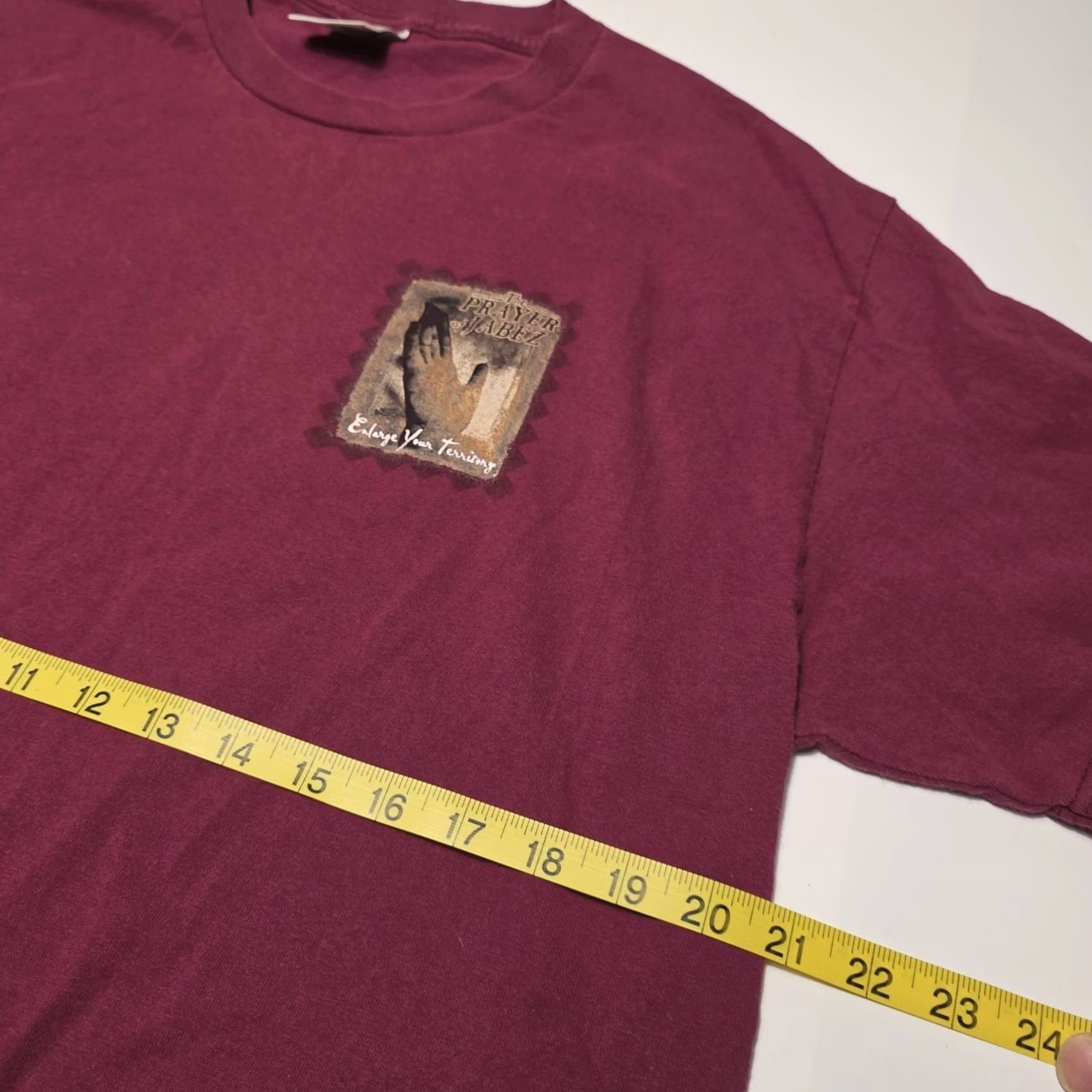 AAA VINTAGE The Prayer of Jabez T-Shirt L Maroon Graphic Print 90s 2000s Mens Mens Size US L / EU 52-54 / 3 - 7 Thumbnail